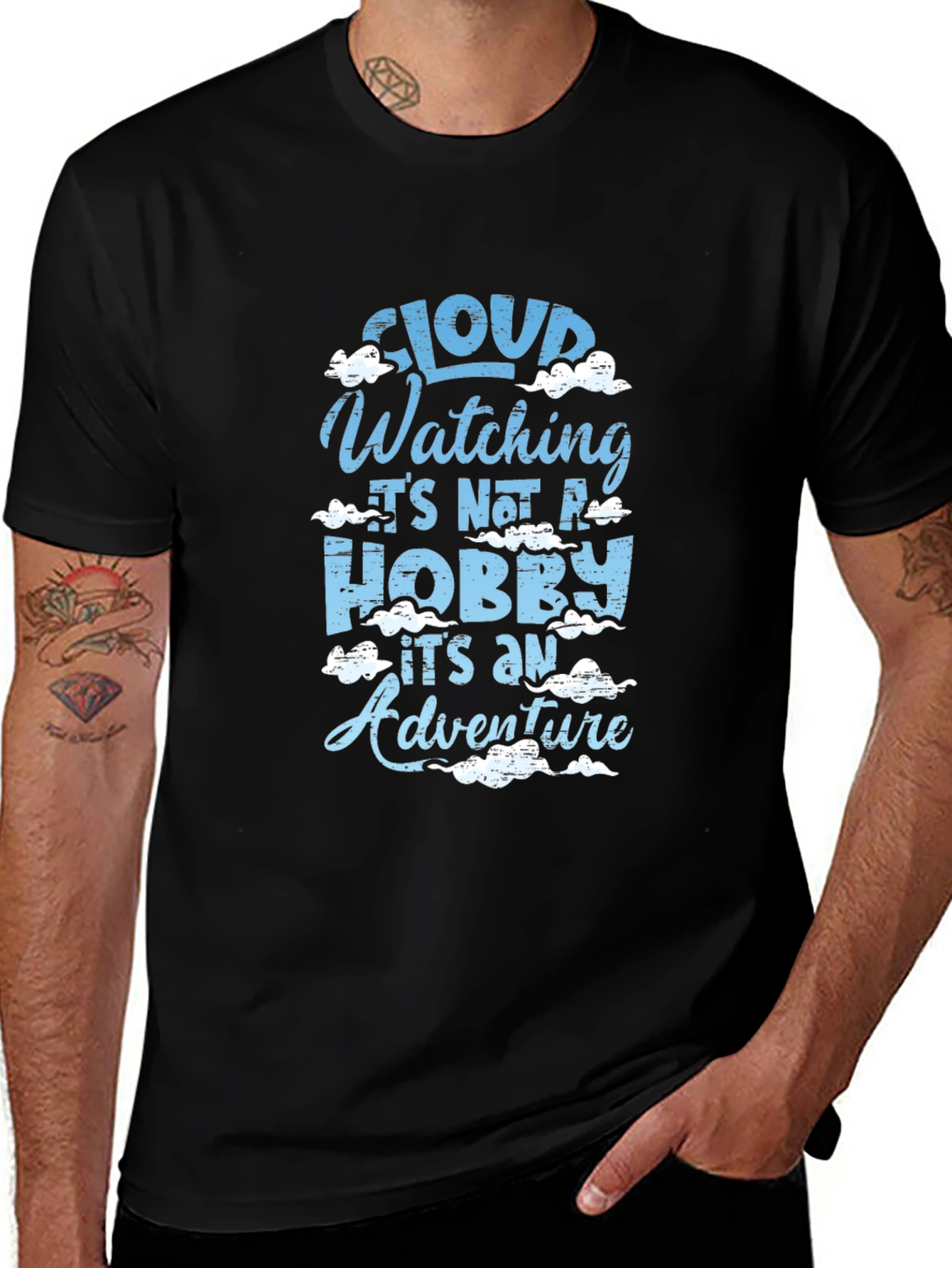 Variant 19 of Cloud Watching T-Shirt - Adventure Hobby Tee