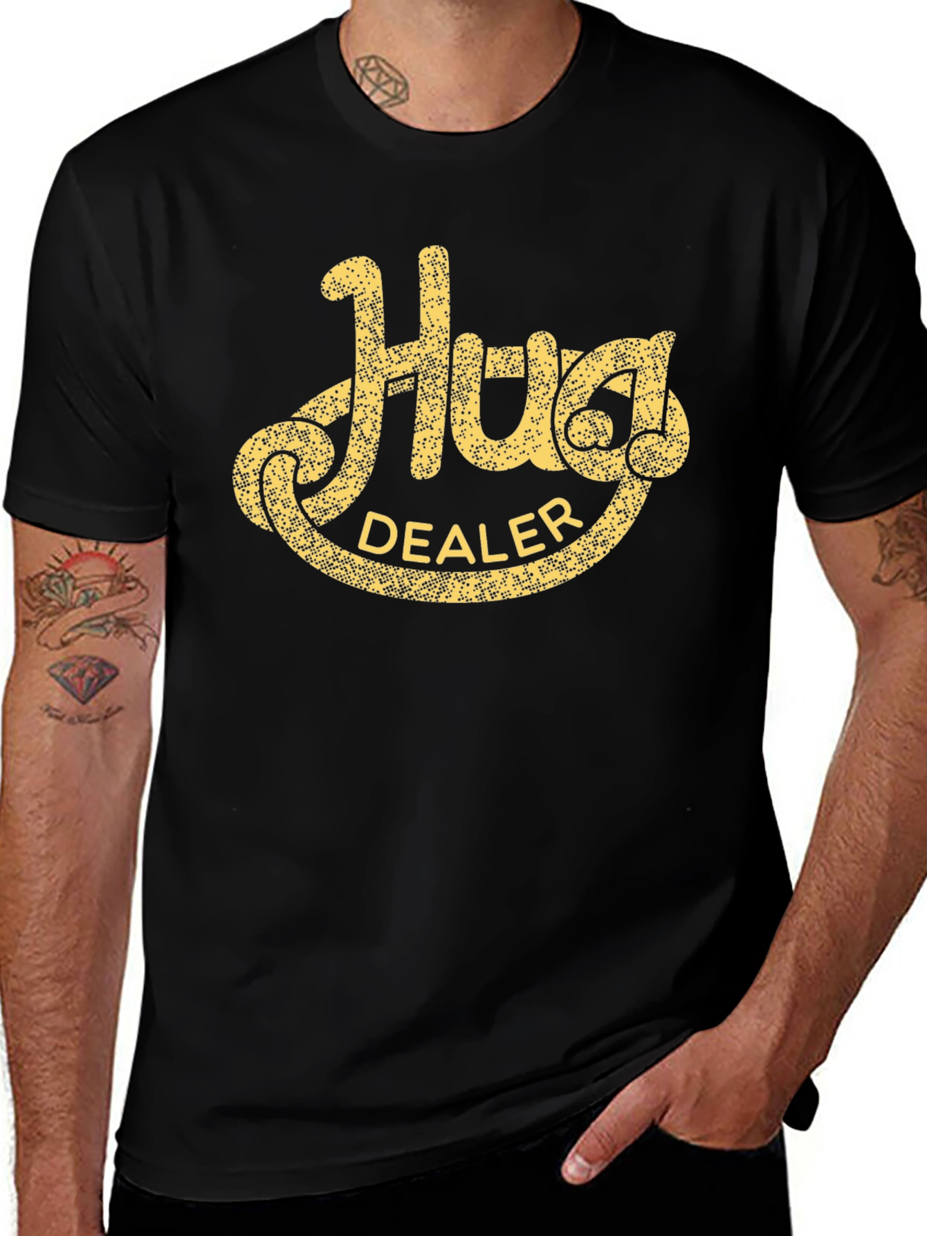 Hug Dealer Black T-Shirt