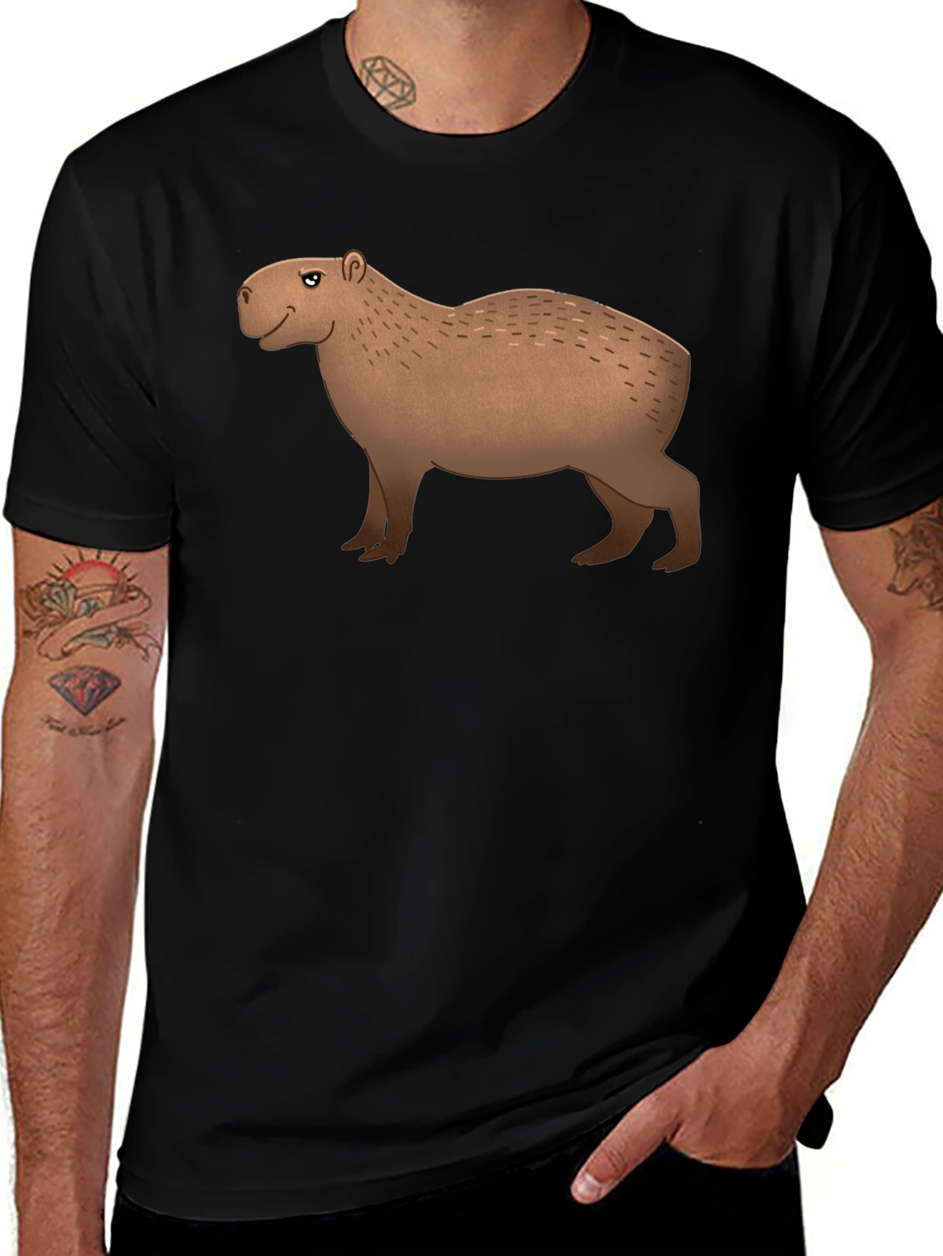 Capybara Graphic T-Shirt - Cool Animal Tee