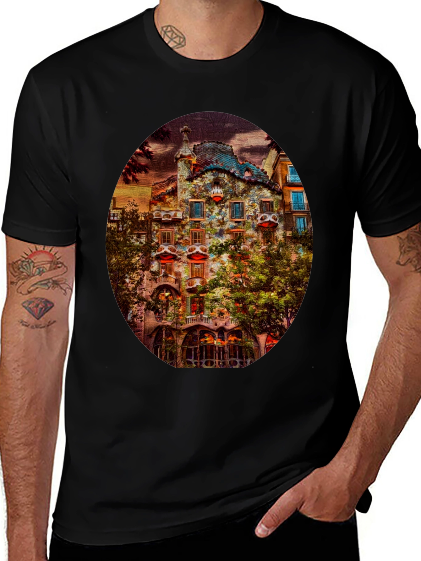Variant 23 of Casa Batlló Barcelona T-Shirt