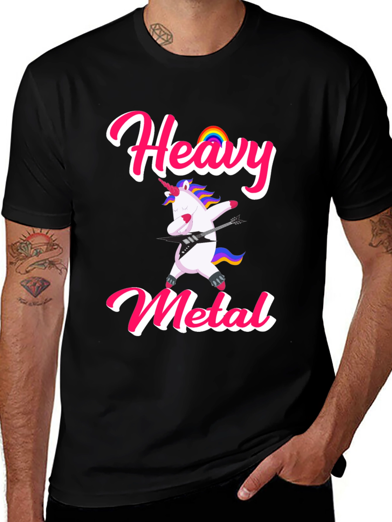 Variant 14 of Unicorn Heavy Metal Graphic Tee
