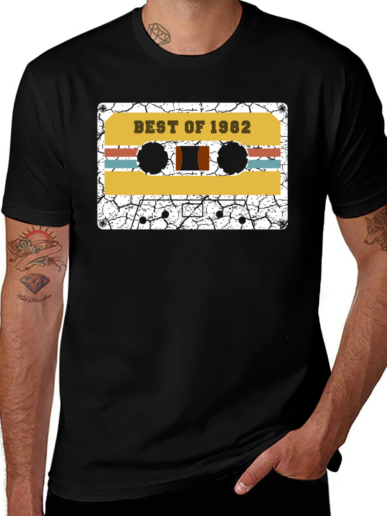 Variant 19 of Best of 1982 Cassette Tape Graphic T-Shirt
