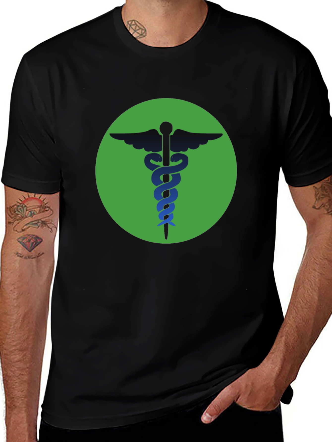 Caduceus T-Shirt - Medical Symbol Graphic Tee