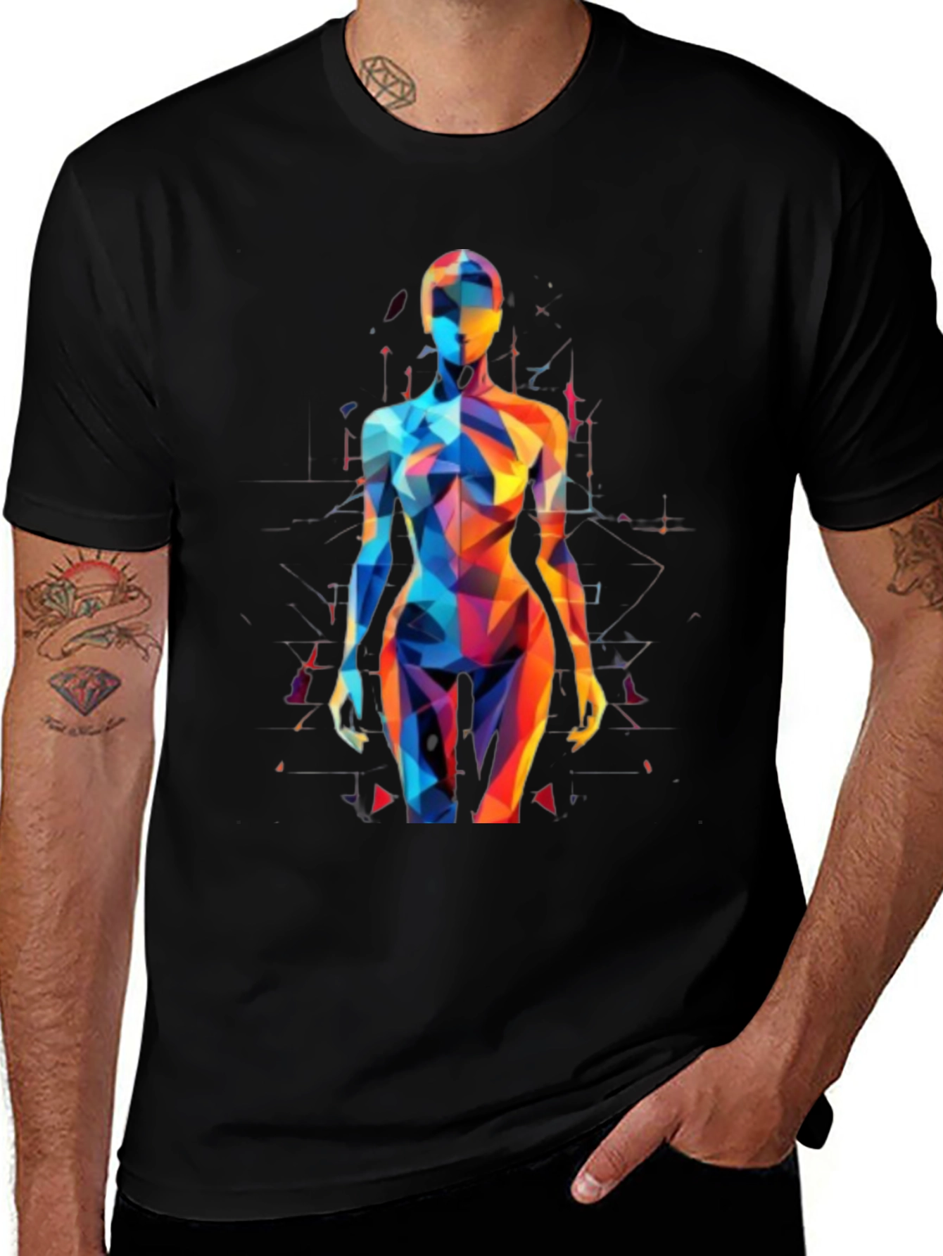 Variant 25 of Geometric Body Art T-Shirt
