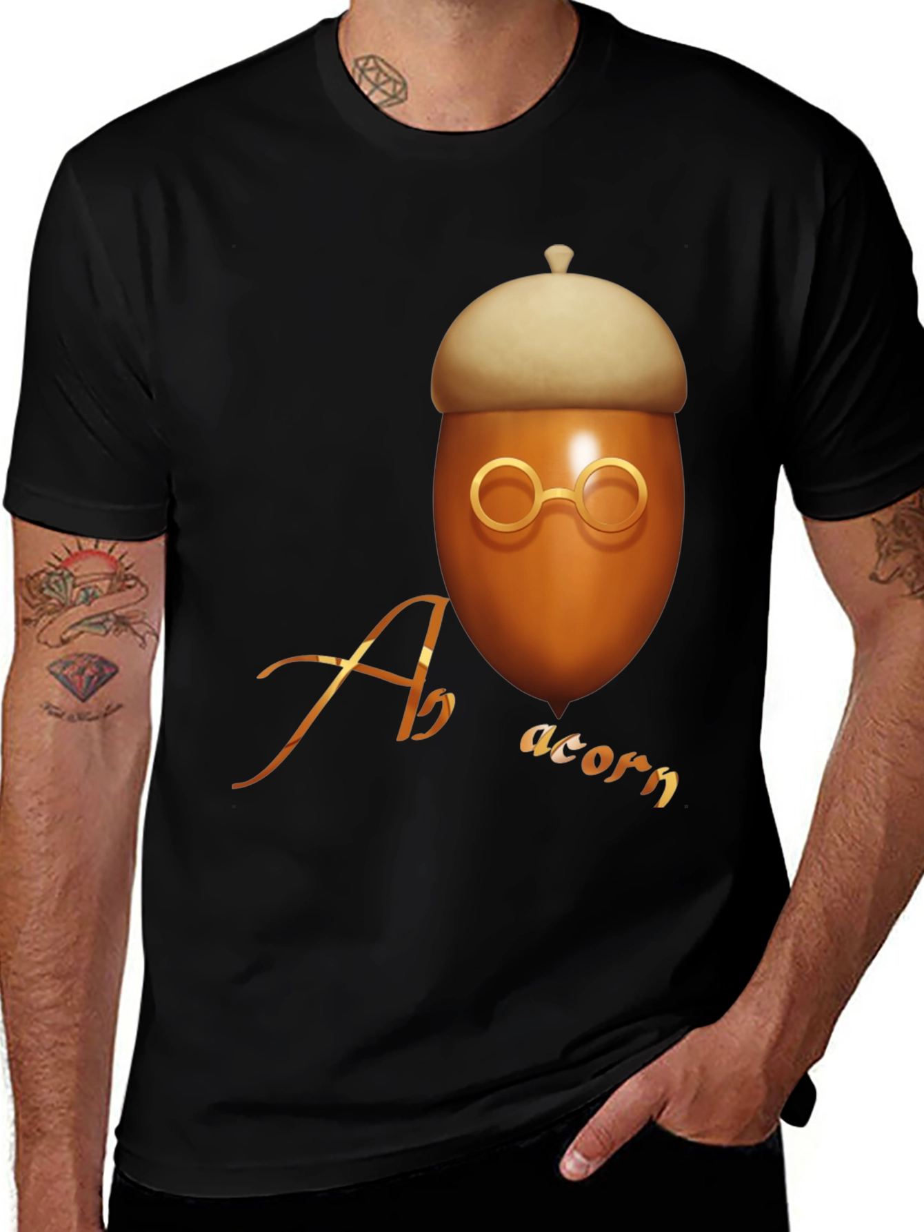 Variant 17 of Acorn Graphic T-Shirt - Unique Design