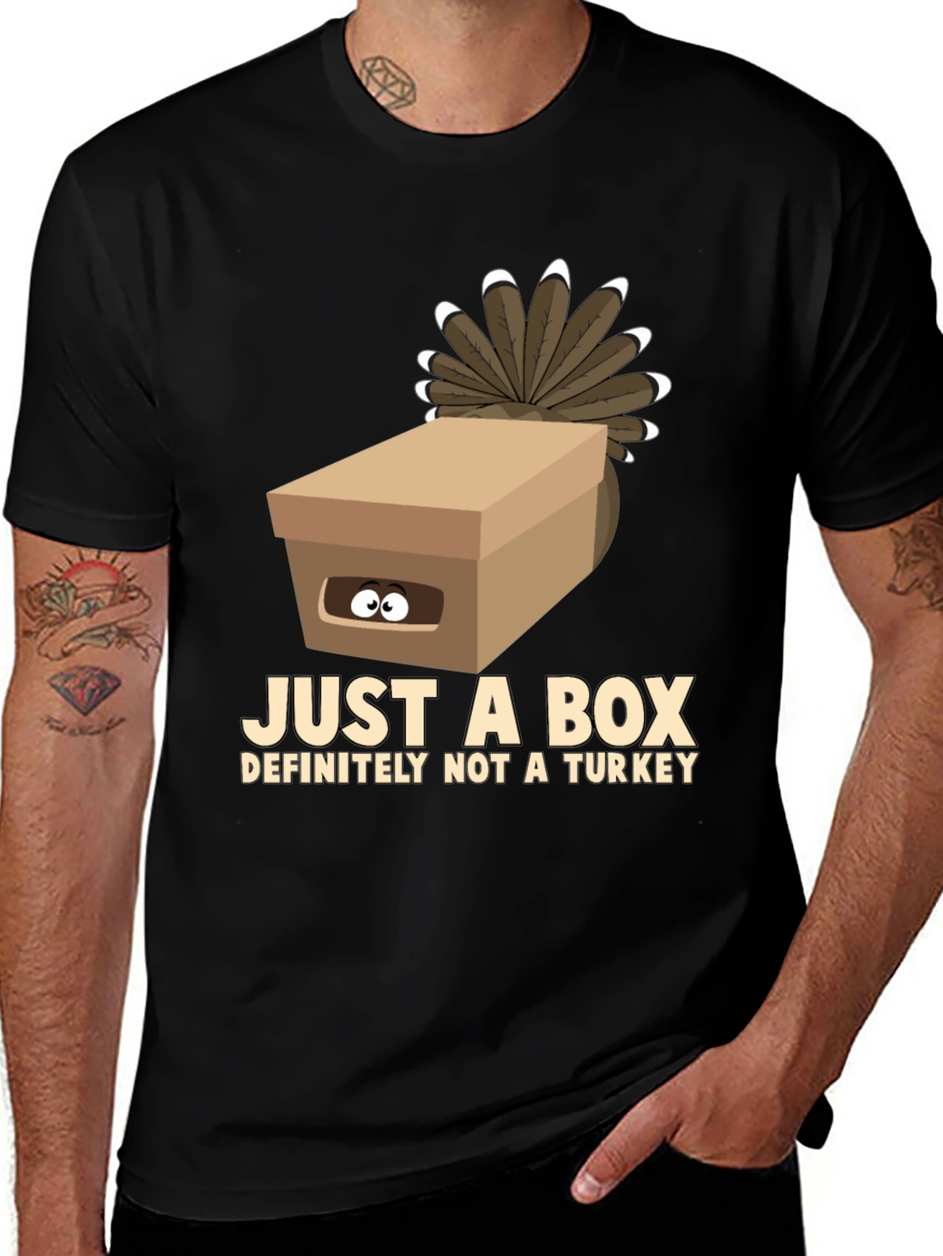 Variant 14 of Just A Box Tee - Definitely Not a Turkey