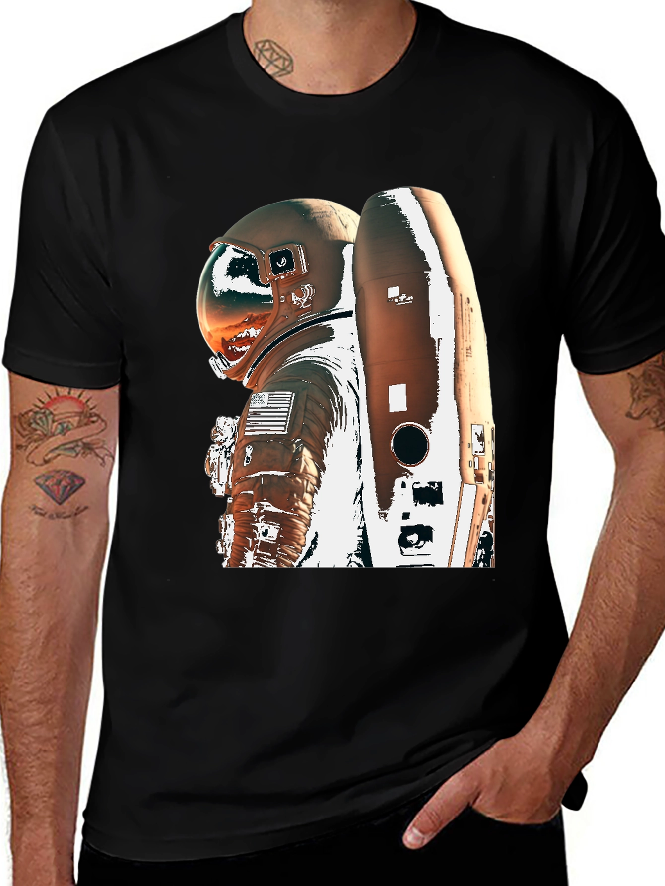 Astronaut Graphic T-Shirt - Space Explorer Tee