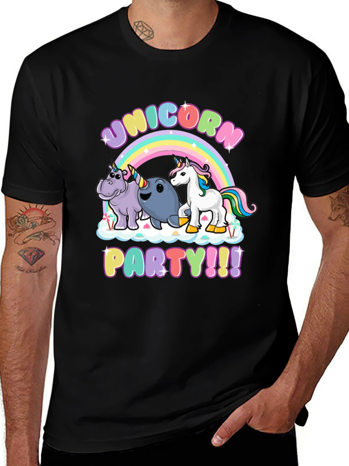 Variant 6 of Unicorn Party Graphic Tee
