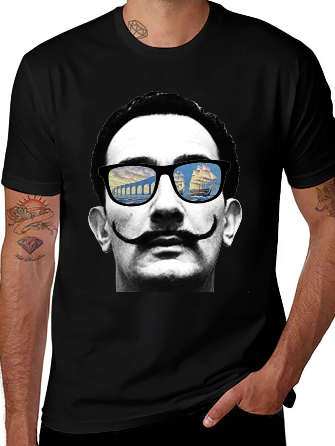 Variant 20 of Salvador Dali Graphic Tee - Surrealist Style