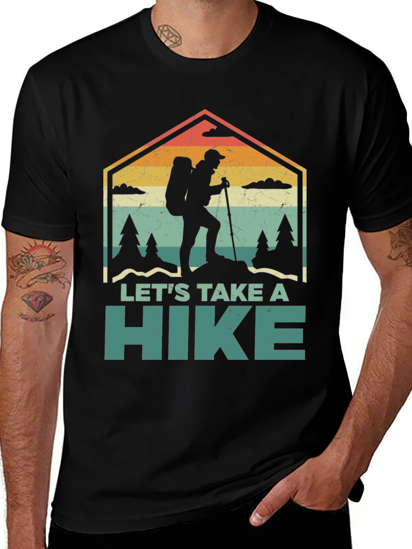 Variant 13 of Let's Take a Hike Retro Tee - Adventure Ready!