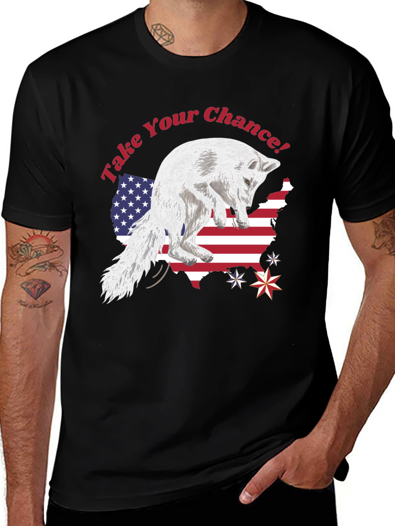 Take Your Chance Patriotic Fox T-Shirt