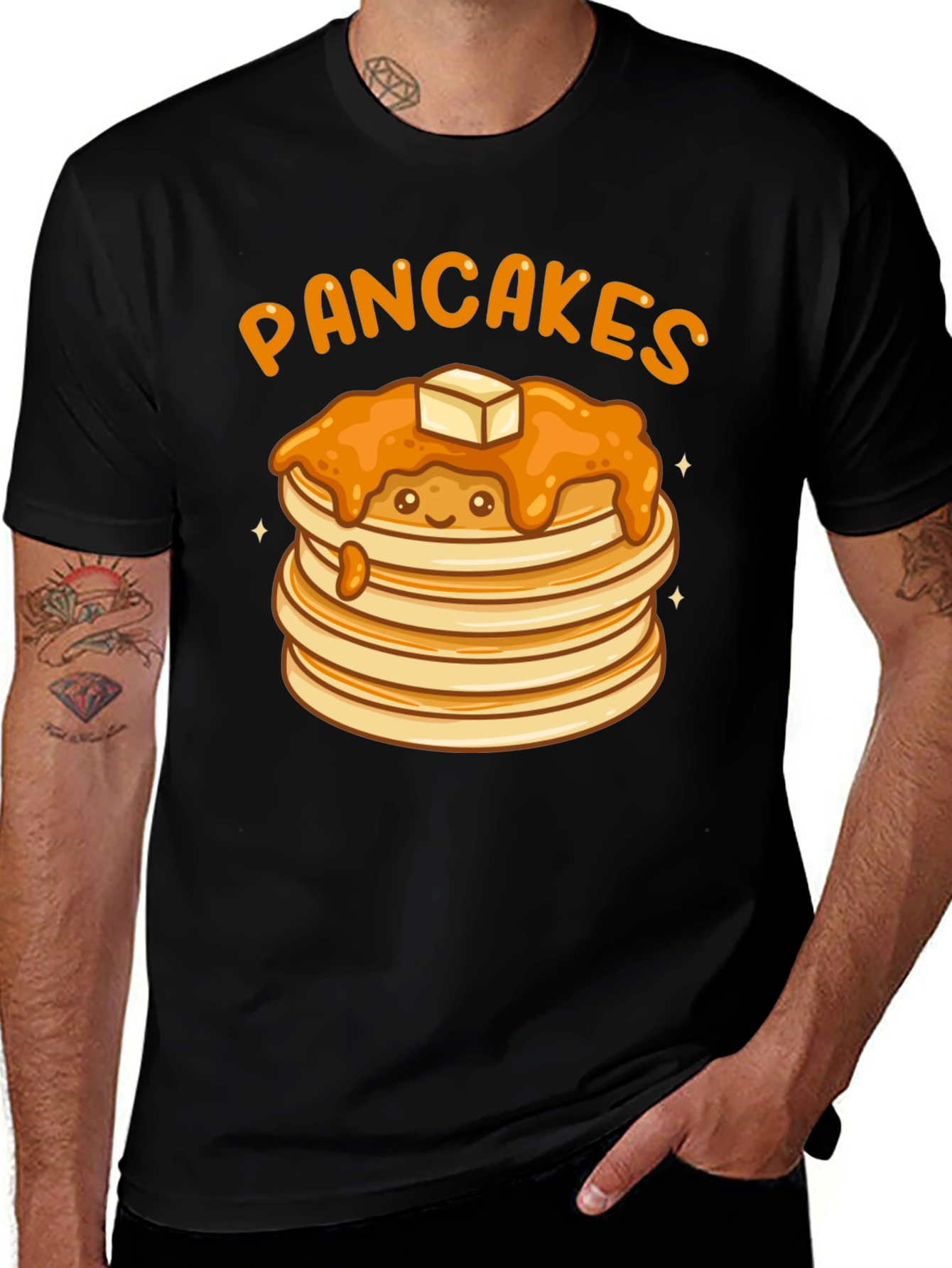 Variant 12 of Pancakes Graphic T-Shirt - Funny Foodie Tee