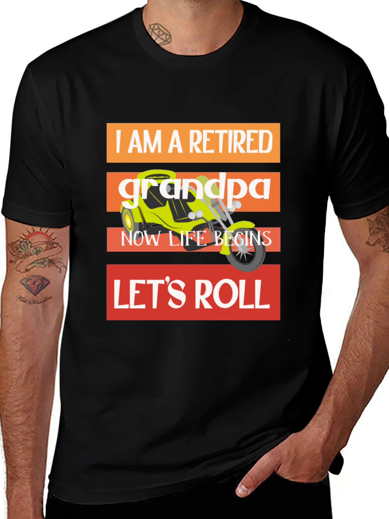 Variant 28 of Retired Grandpa Motorcycle T-Shirt