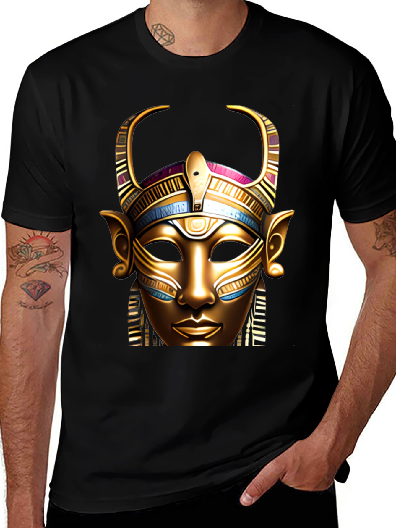 Variant 15 of Egyptian Pharaoh Mask Graphic T-Shirt