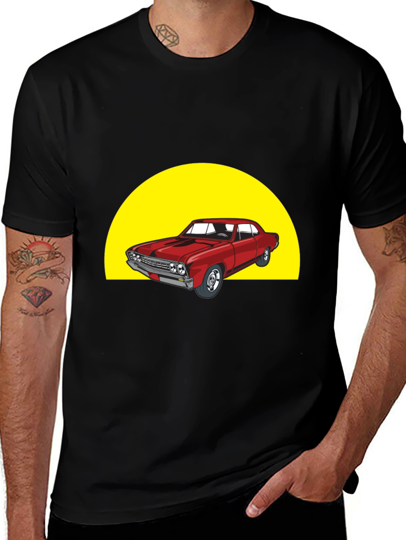 Variant 8 of Retro Red Car Graphic T-Shirt