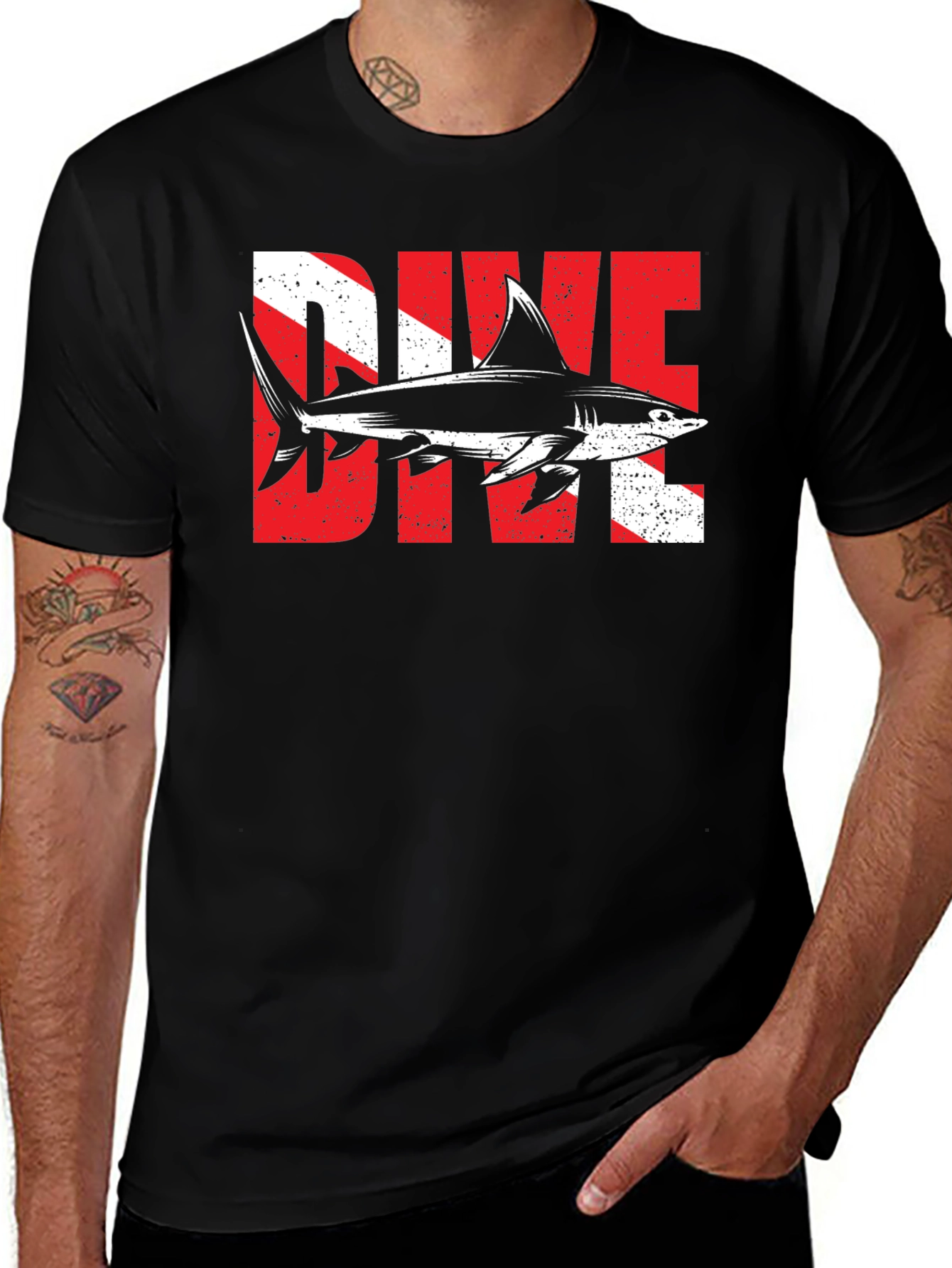 Variant 7 of DIVE Shark Graphic T-Shirt