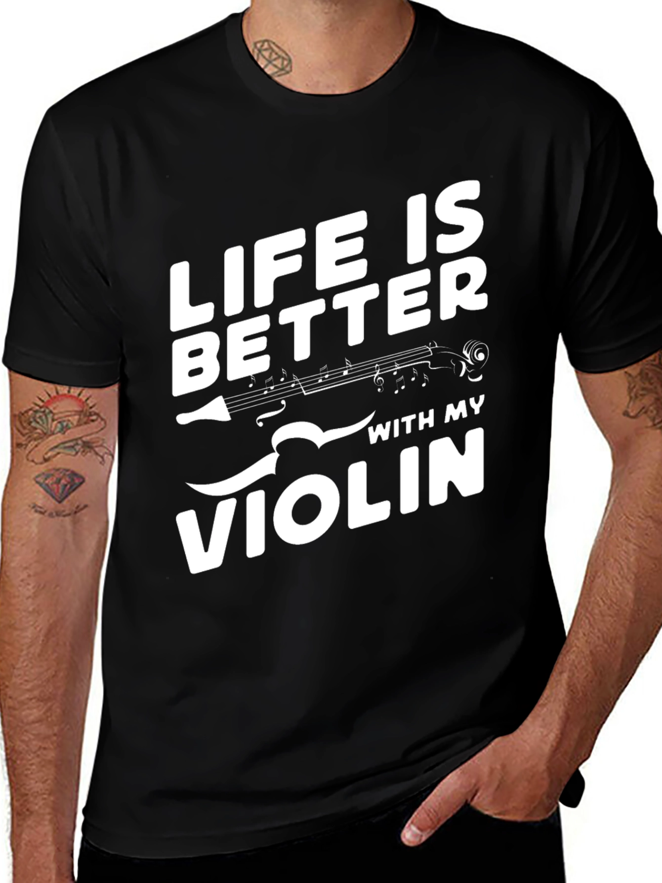 Life is Better with My Violin T-Shirt