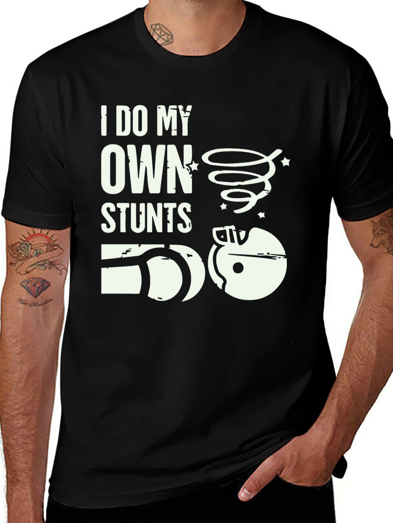 Variant 29 of I Do My Own Stunts T-Shirt - Funny Graphic Tee