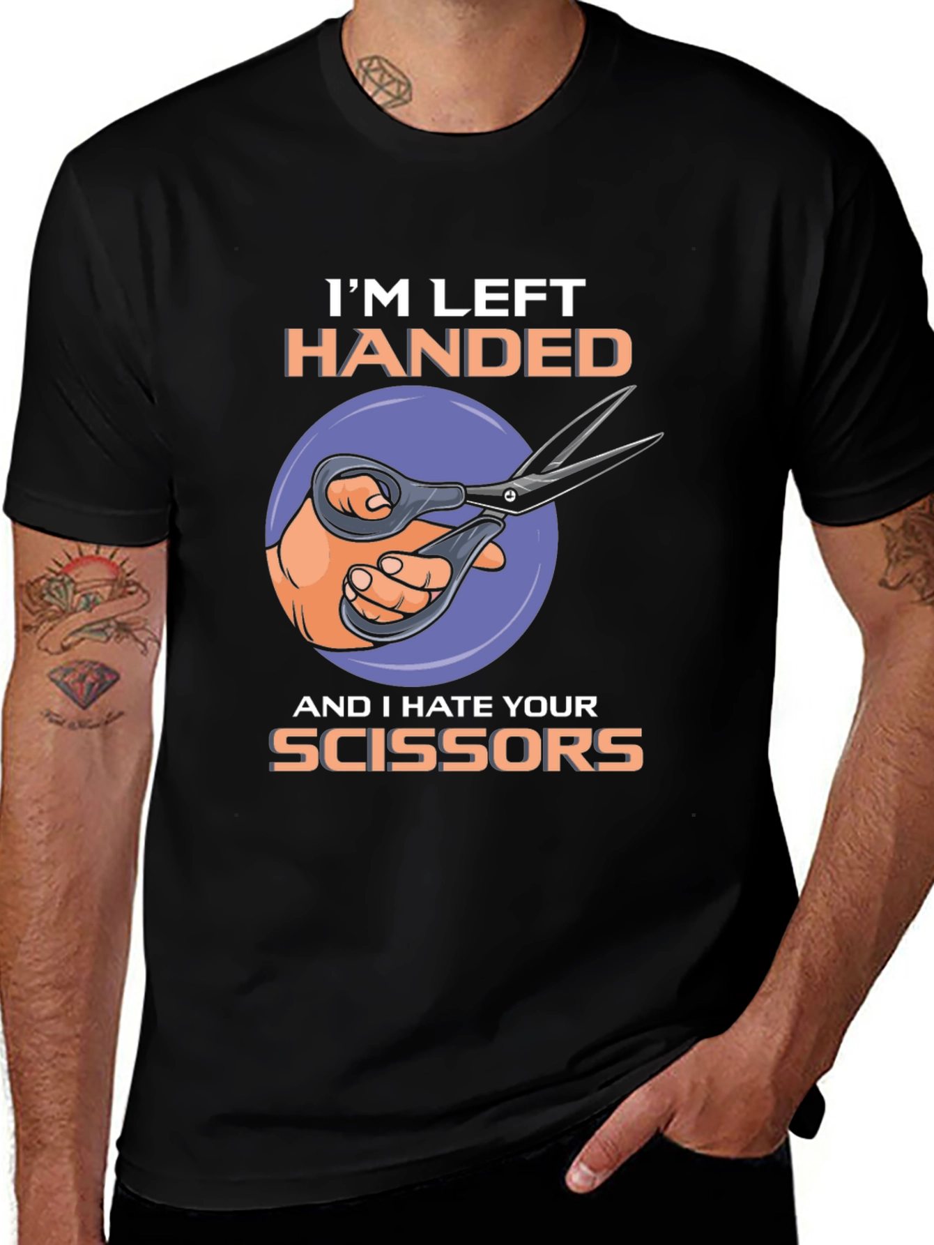 Variant 12 of I'm Left Handed, I Hate Your Scissors T-Shirt