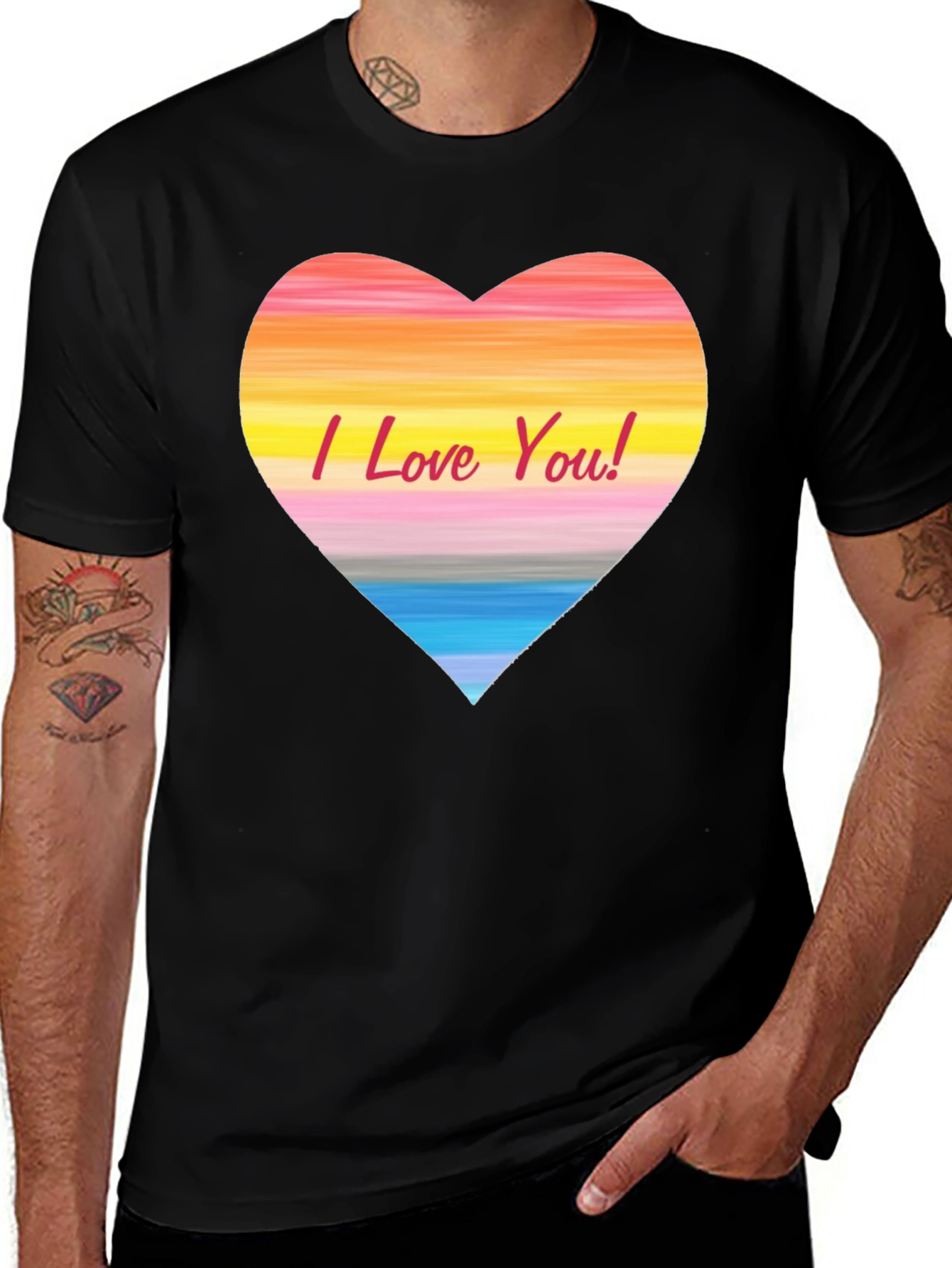 Variant 16 of I Love You Heart Tee