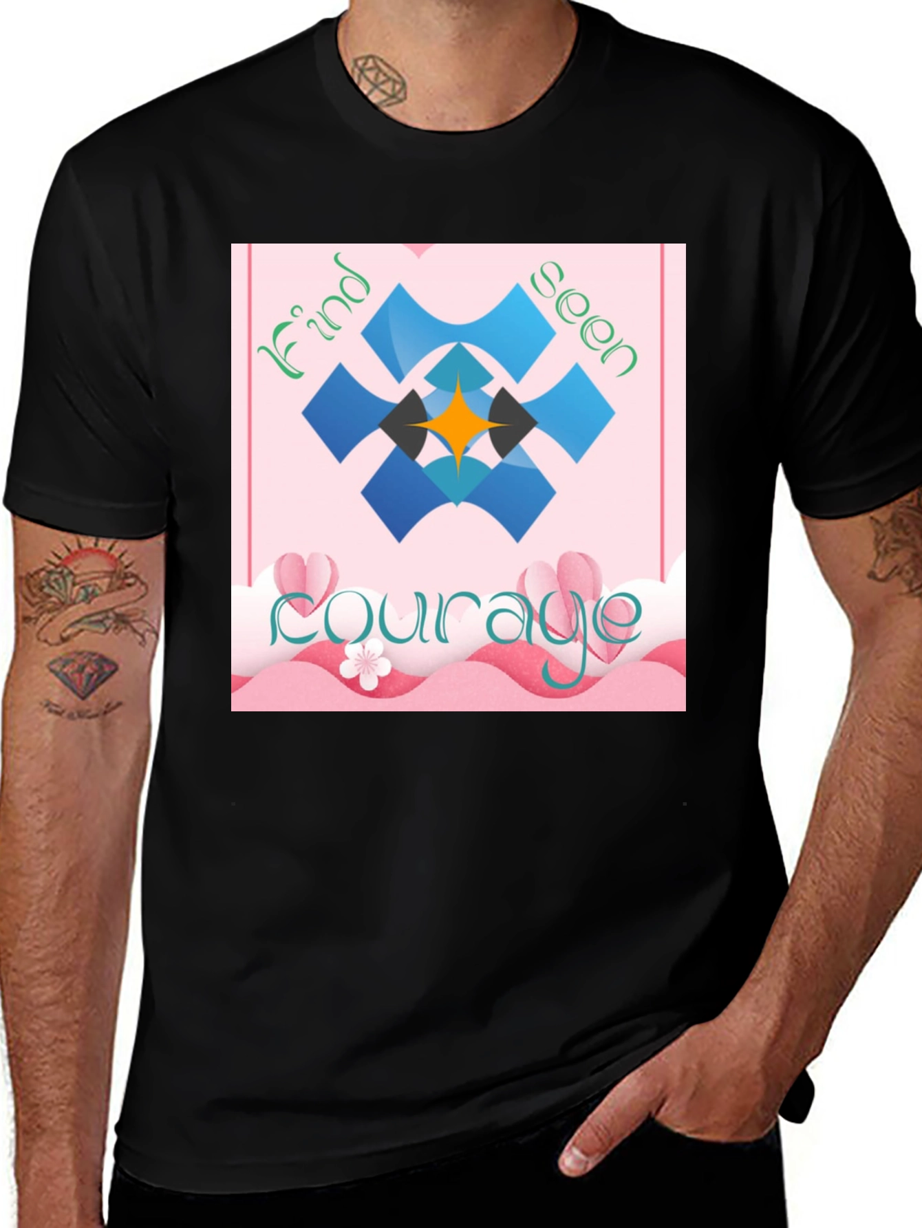 Variant 14 of Courage T-Shirt - Find Seen Graphic Tee