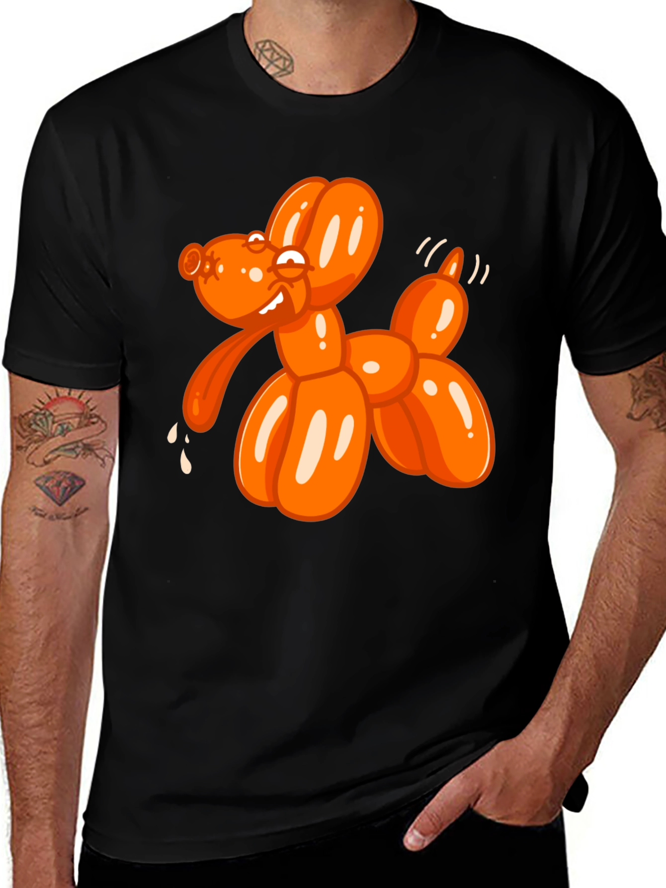 Variant 29 of Balloon Dog Graphic Tee - Quirky Fun!