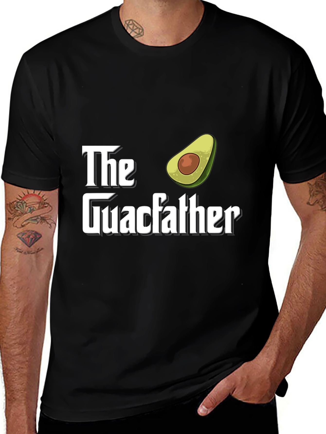 Variant 15 of The Guacfather Avocado Graphic T-Shirt