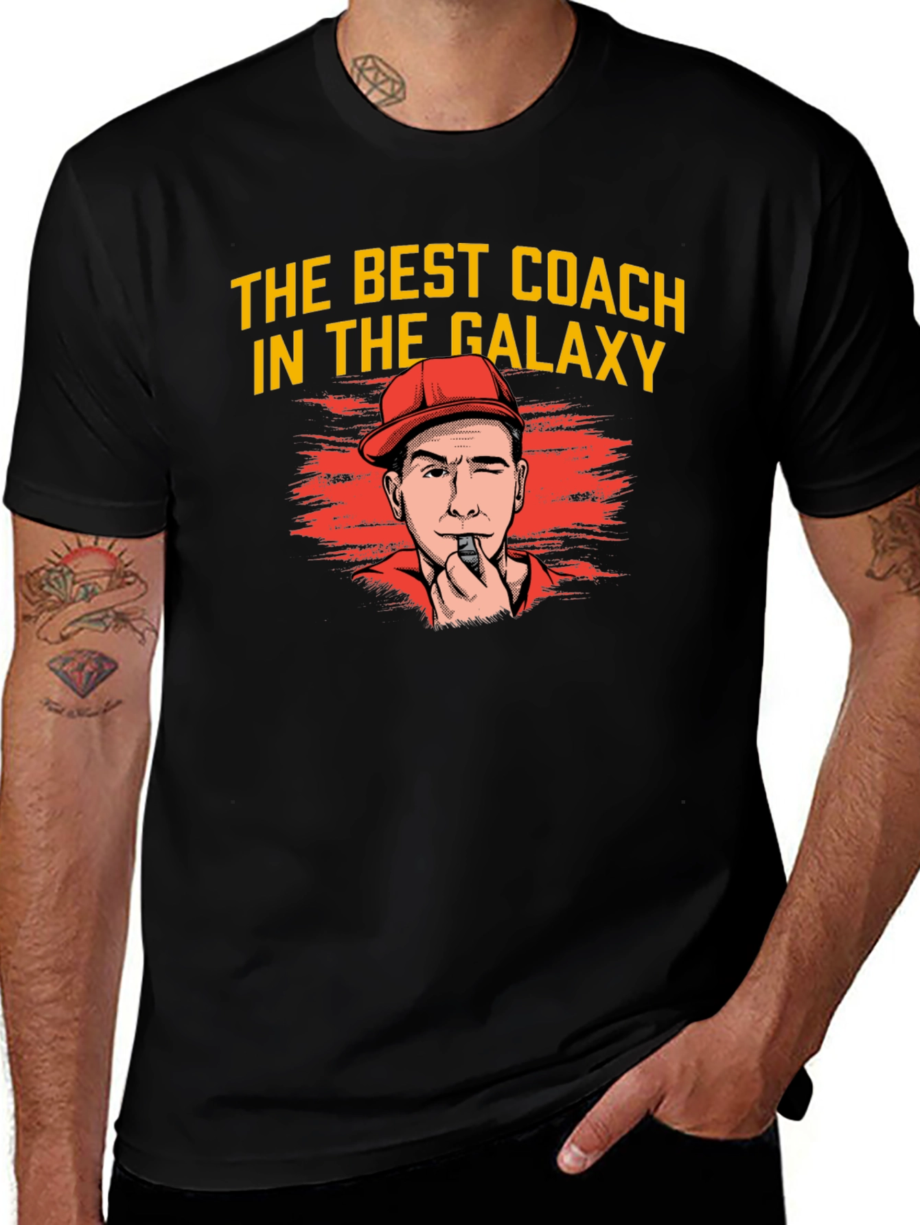 Variant 9 of Best Coach in the Galaxy Graphic Tee