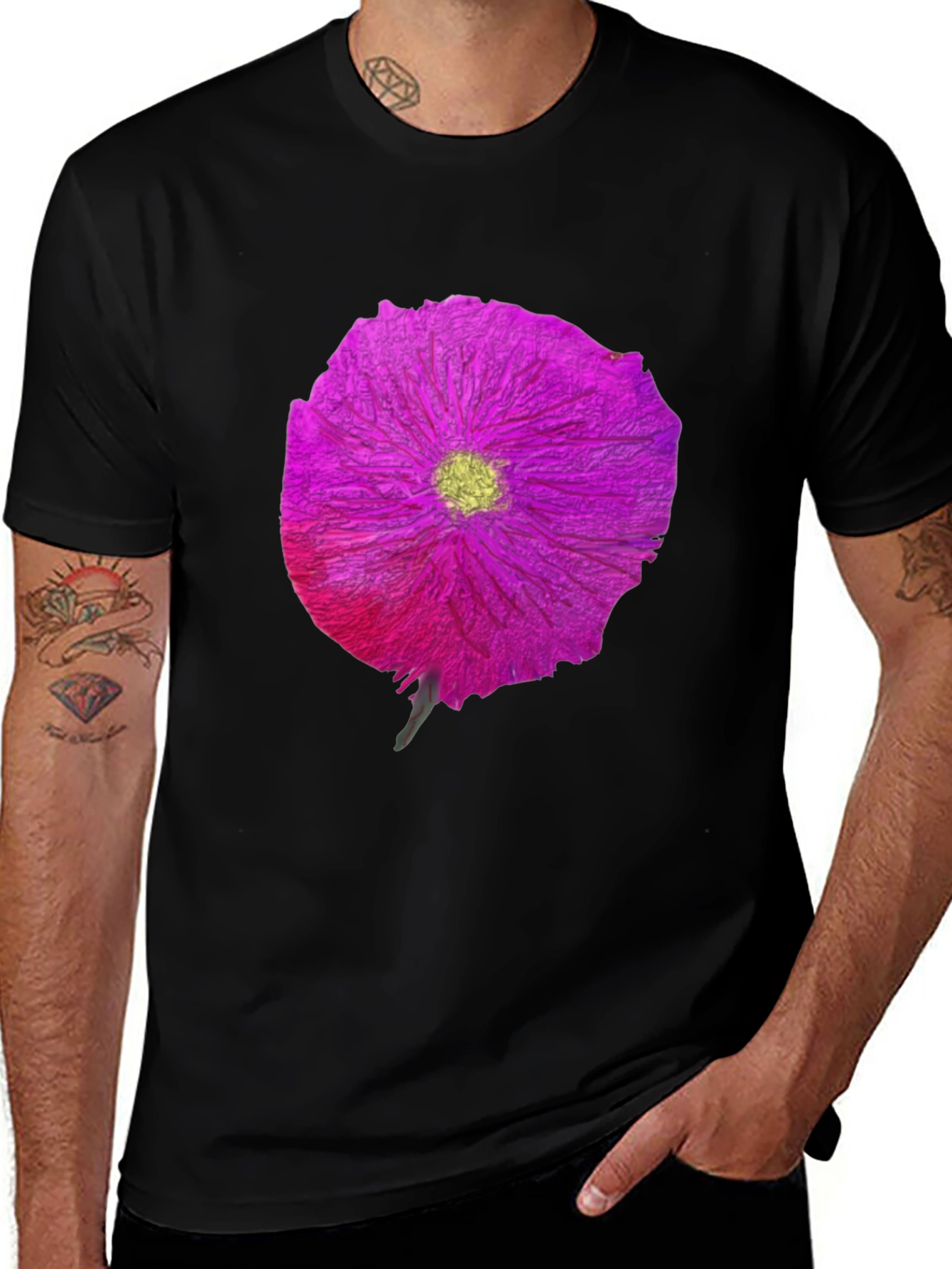Variant 14 of Floral Print Crew Neck T-Shirt