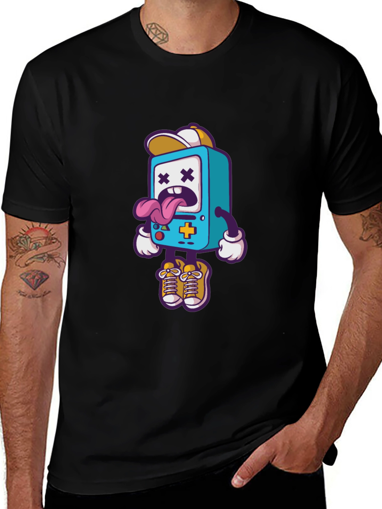 Variant 30 of Cartoon Game Console Graphic Tee