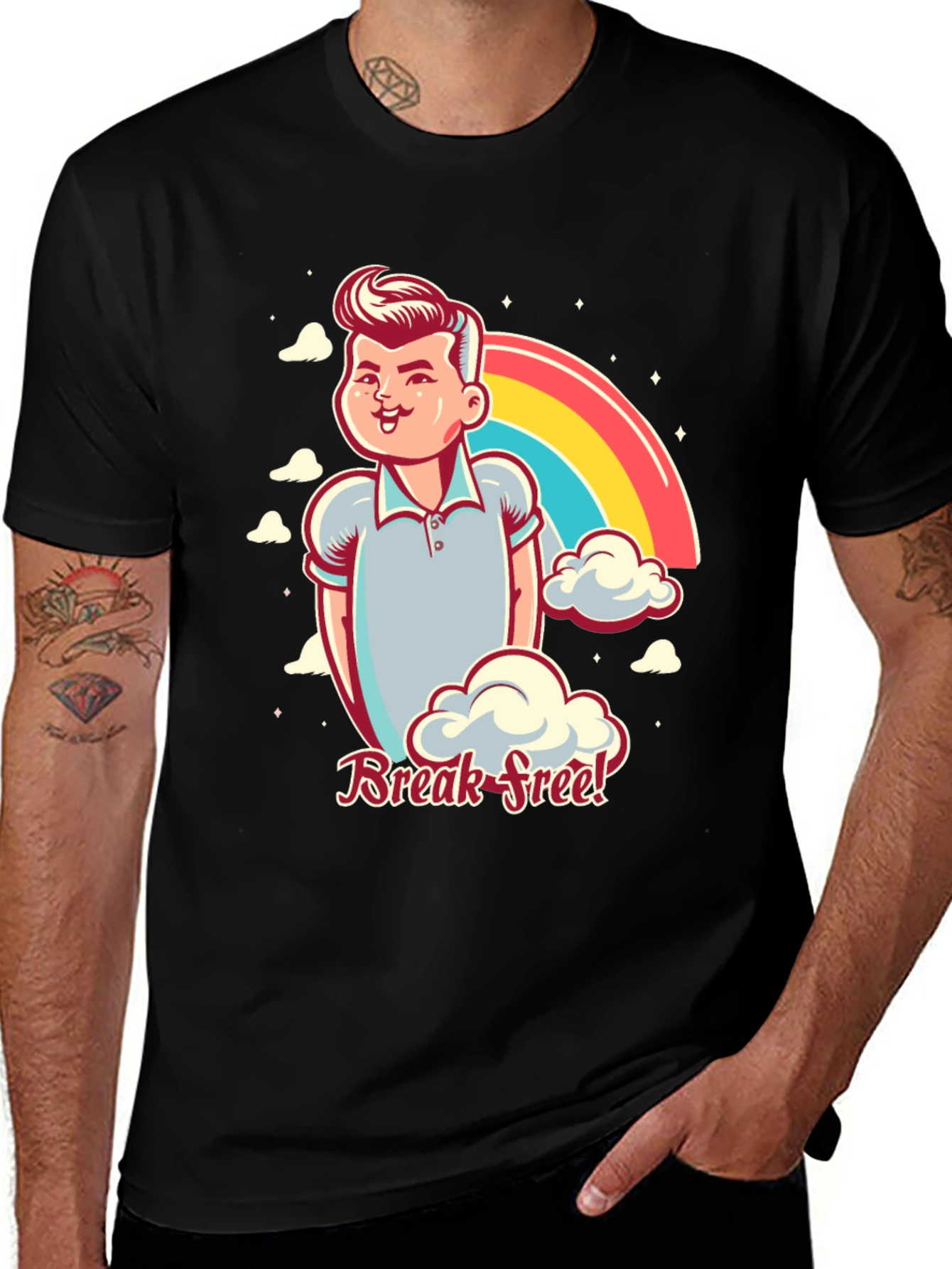 Variant 25 of Retro Cartoon Character T-Shirt