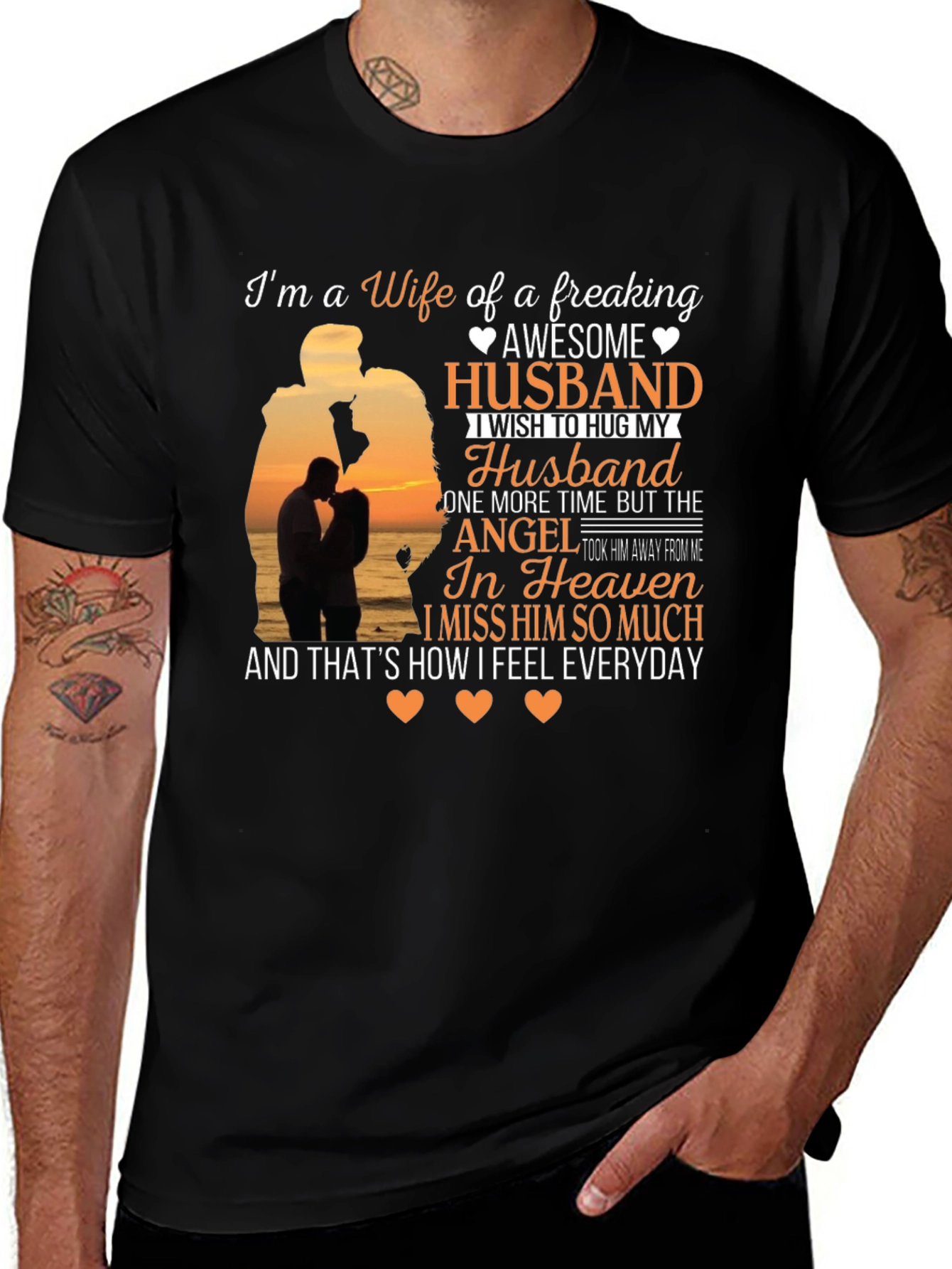 Variant 25 of Wife Of A Freaking Awesome Husband T-Shirt