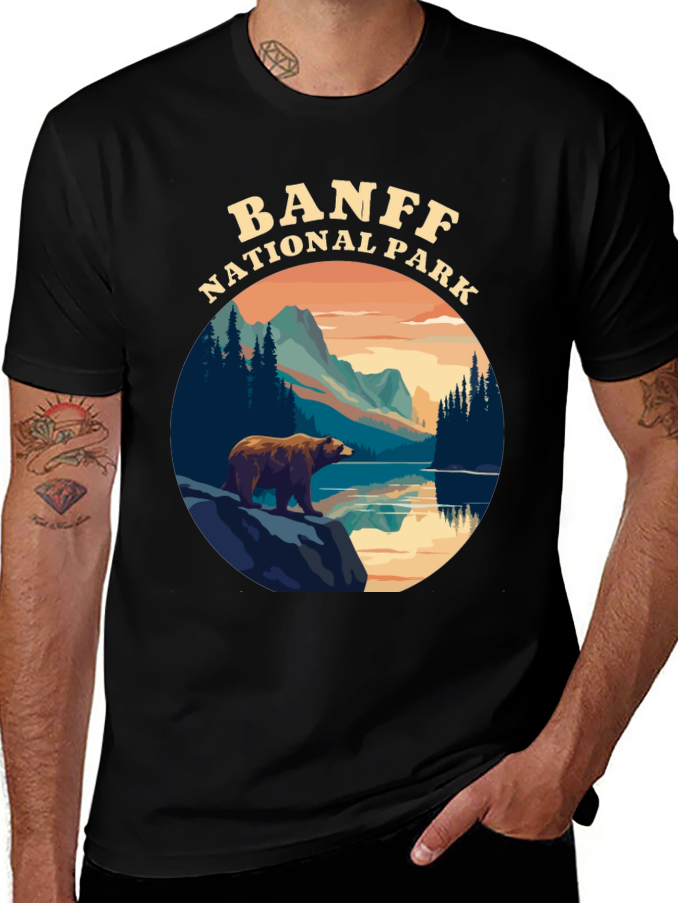 Variant 27 of Banff National Park Bear Graphic Tee