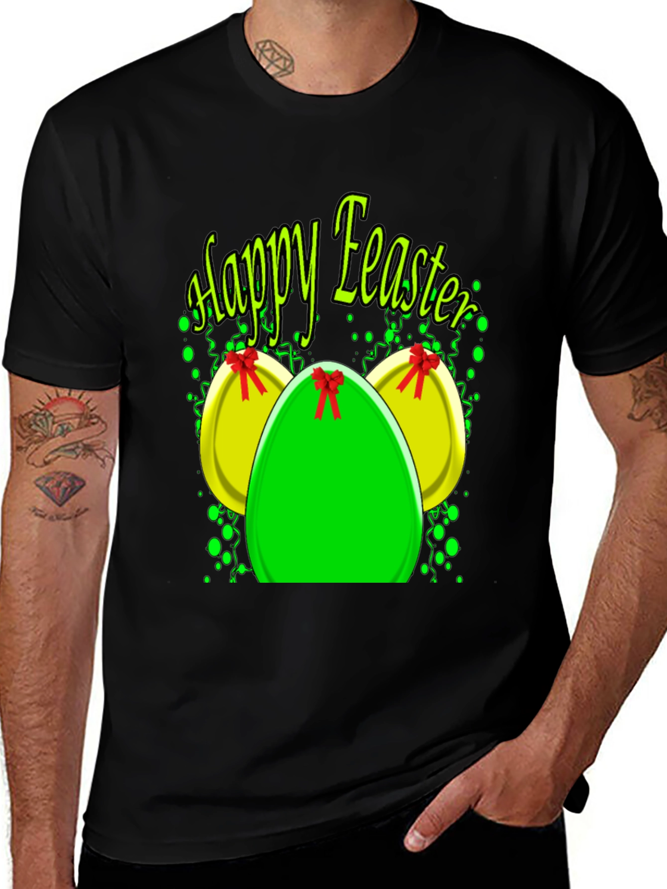 Happy Easter Eggs Graphic T-Shirt