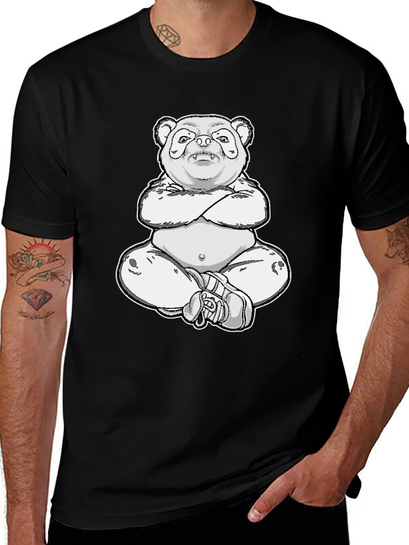 Variant 23 of Panda Bear Graphic T-Shirt - Casual Style