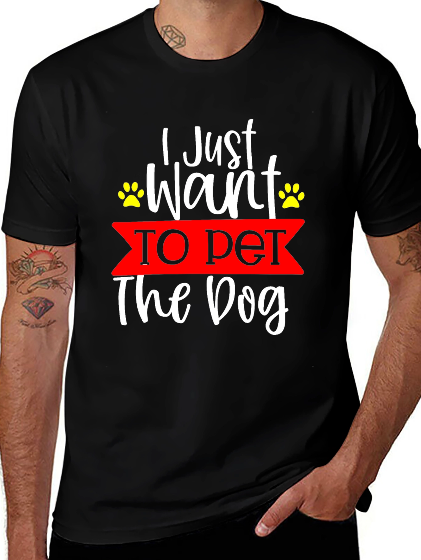 Variant 4 of I Just Want to Pet The Dog T-Shirt