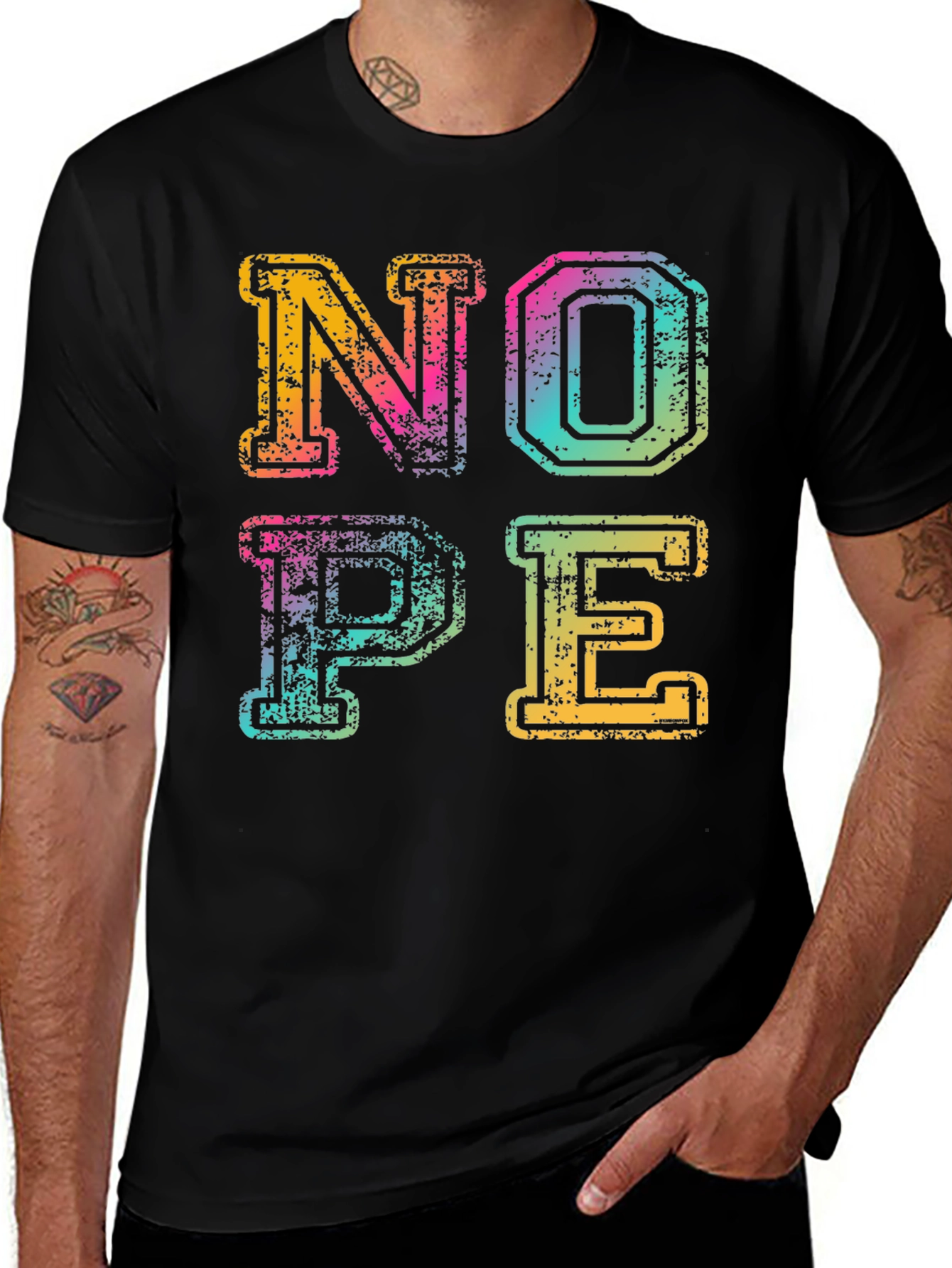 Variant 13 of Retro "NOPE" Graphic Tee