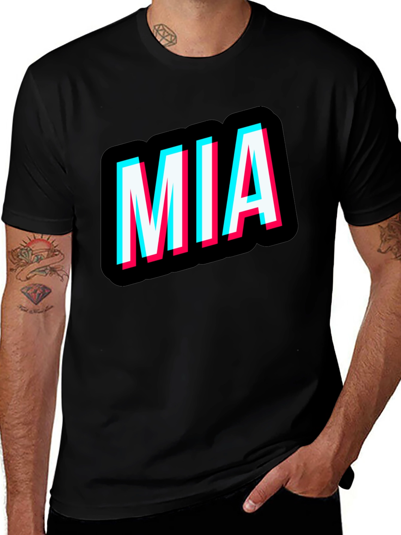 MIA Graphic Tee - Black Short Sleeve T-Shirt
