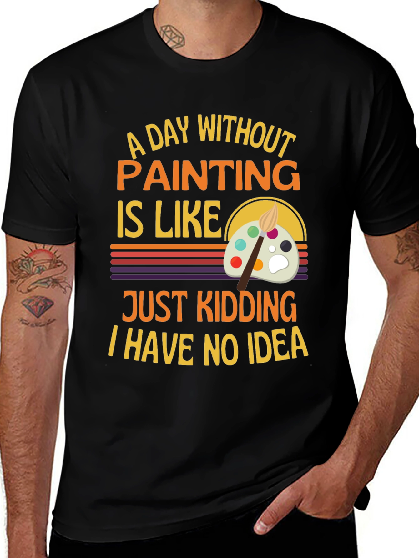 Variant 4 of Funny Painting Artist T-Shirt - "I Have No Idea"