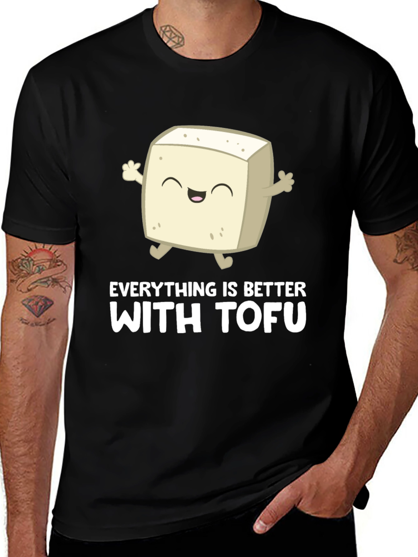 Variant 15 of Everything is Better with Tofu Graphic T-Shirt