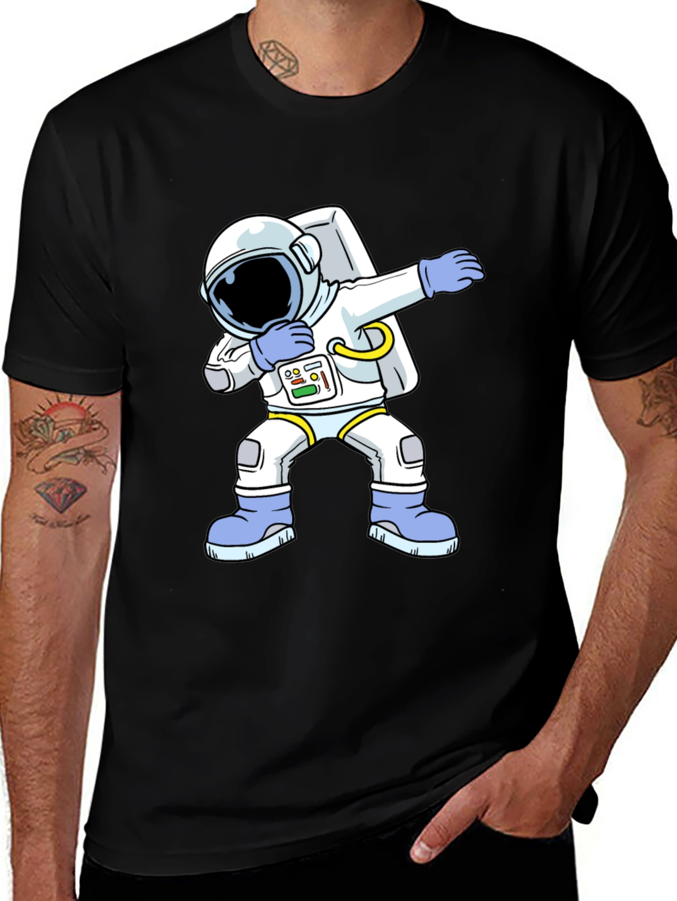 Variant 9 of Astronaut Dab T-Shirt - Space Humor Tee