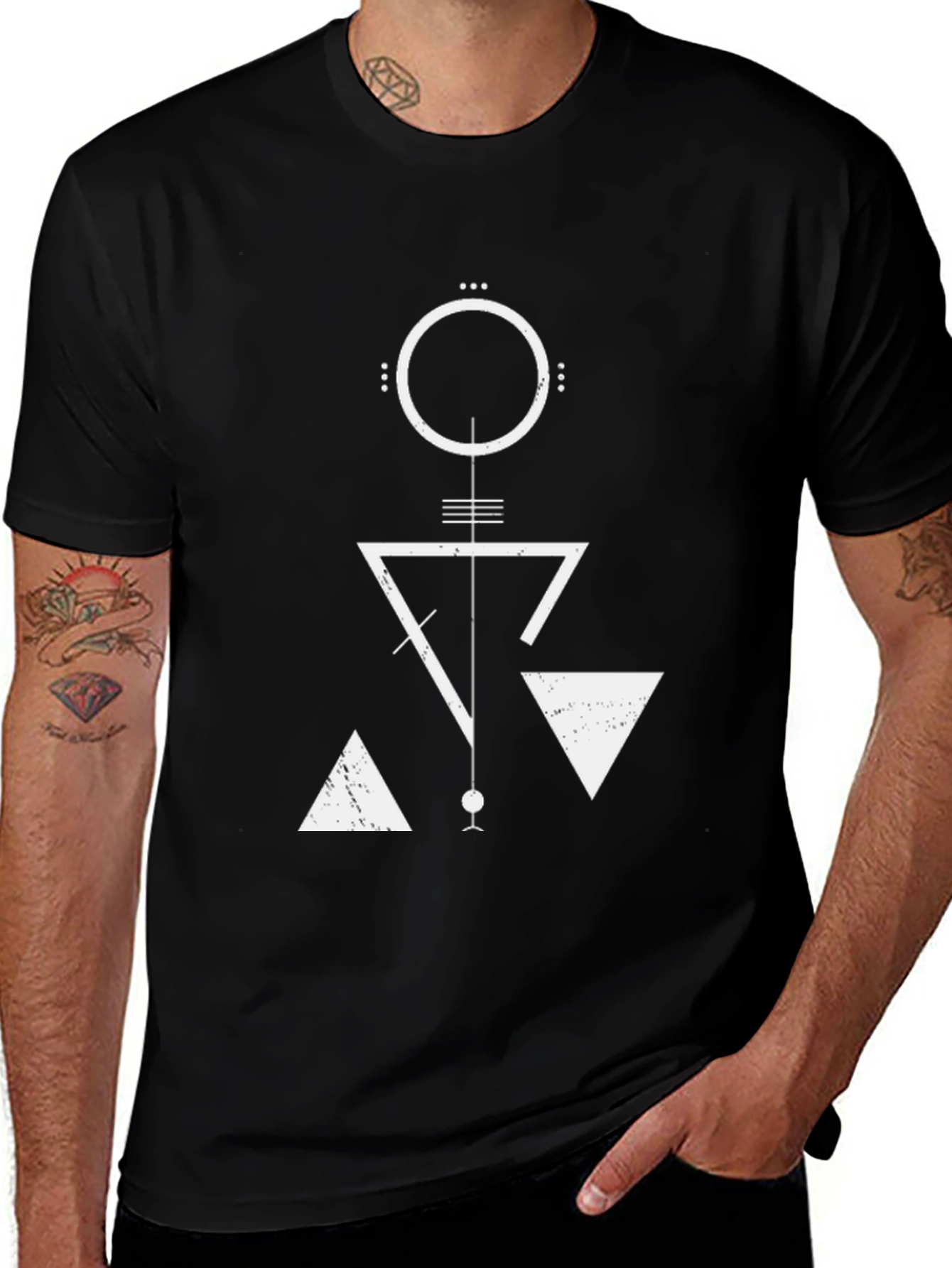 Variant 15 of Abstract Geometric Graphic Print T-Shirt