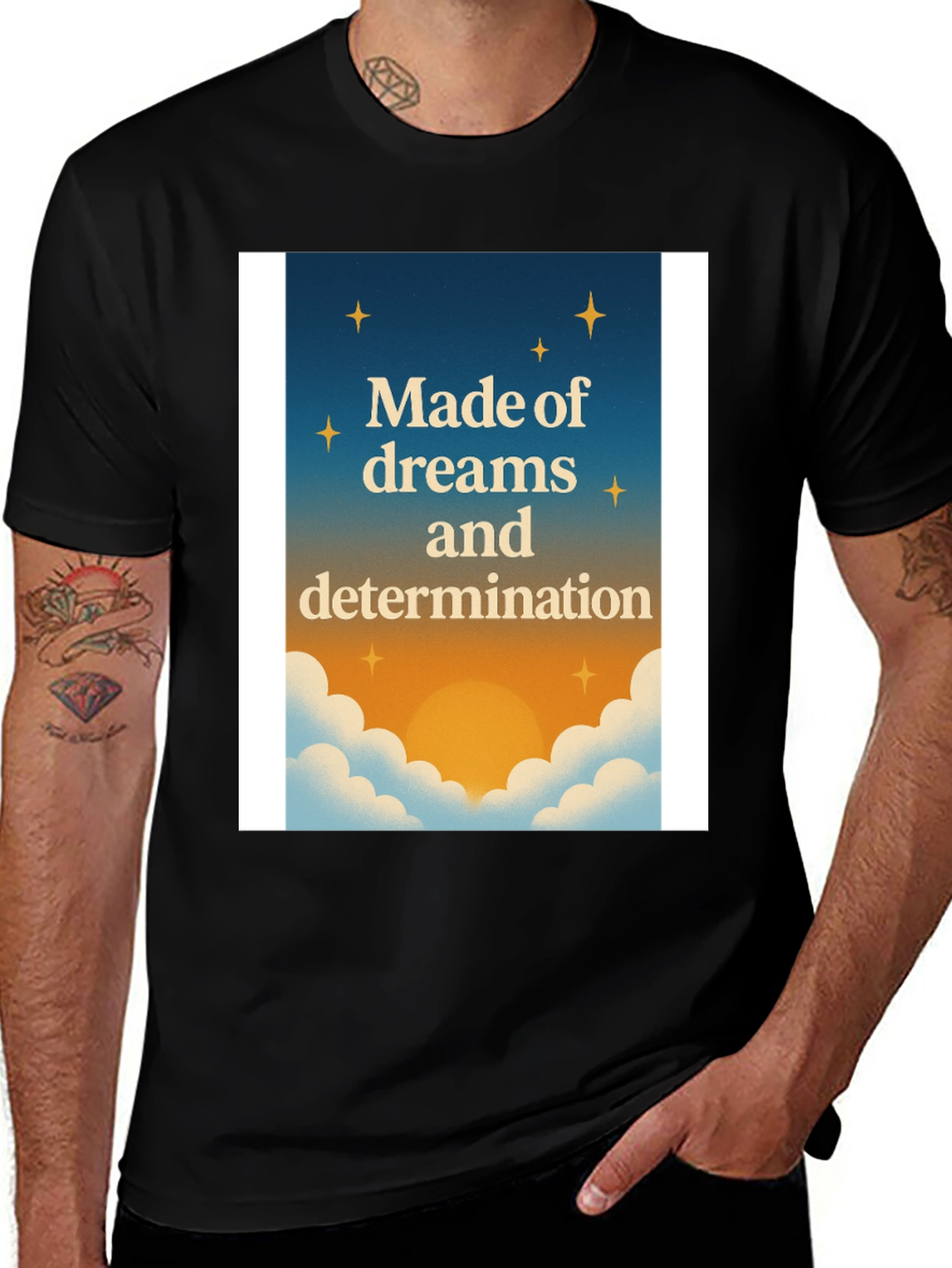 Variant 17 of Made of Dreams Tee - Inspirational Graphic T-Shirt