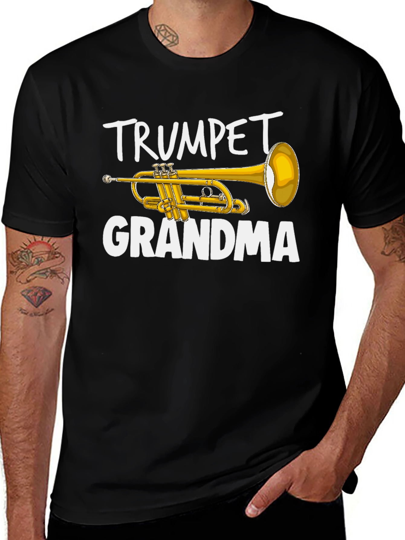 Variant 26 of Trumpet Grandma T-Shirt - Musician Grandparent Tee