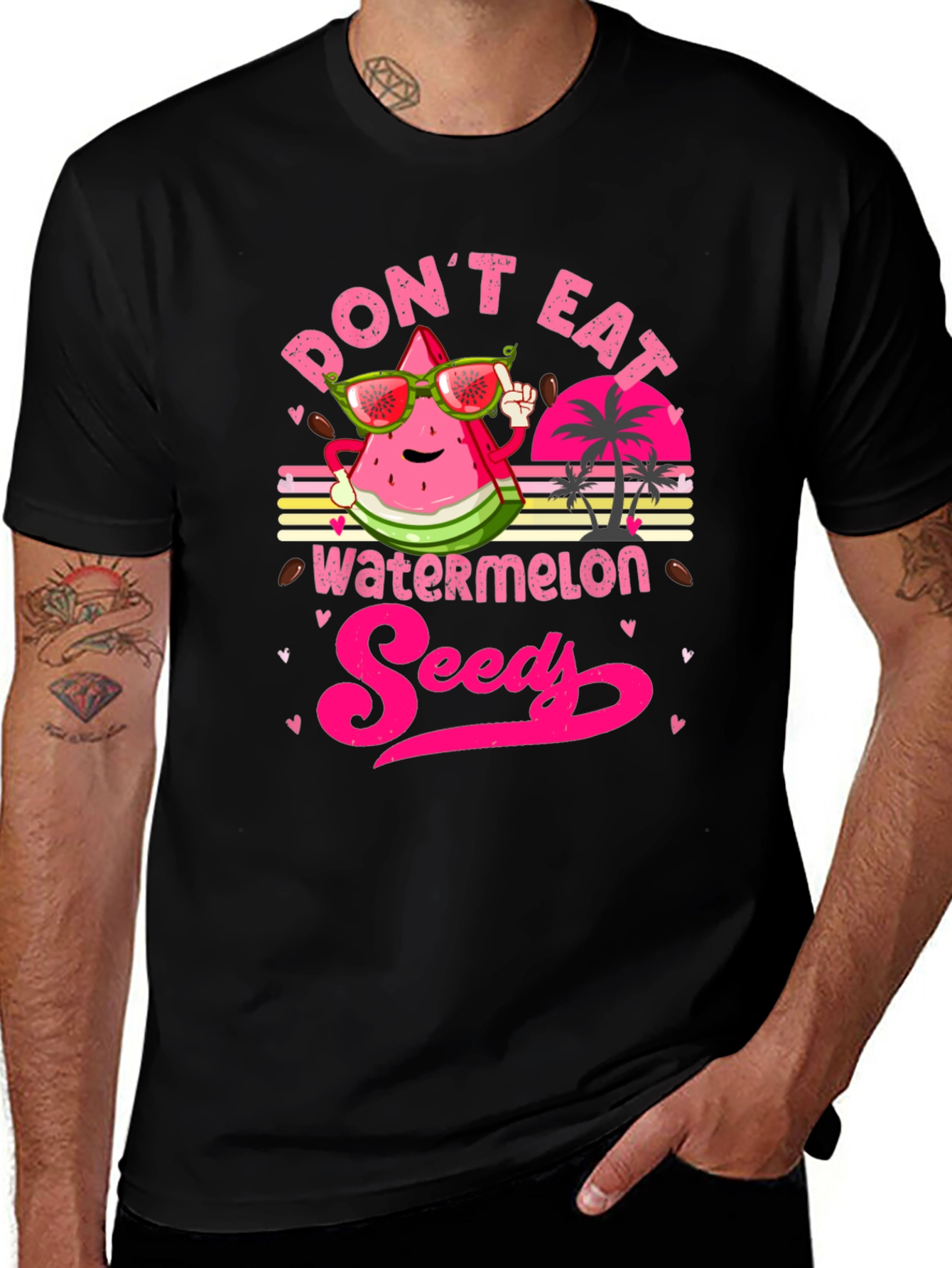 Variant 4 of Don't Eat Watermelon Seeds Graphic Tee