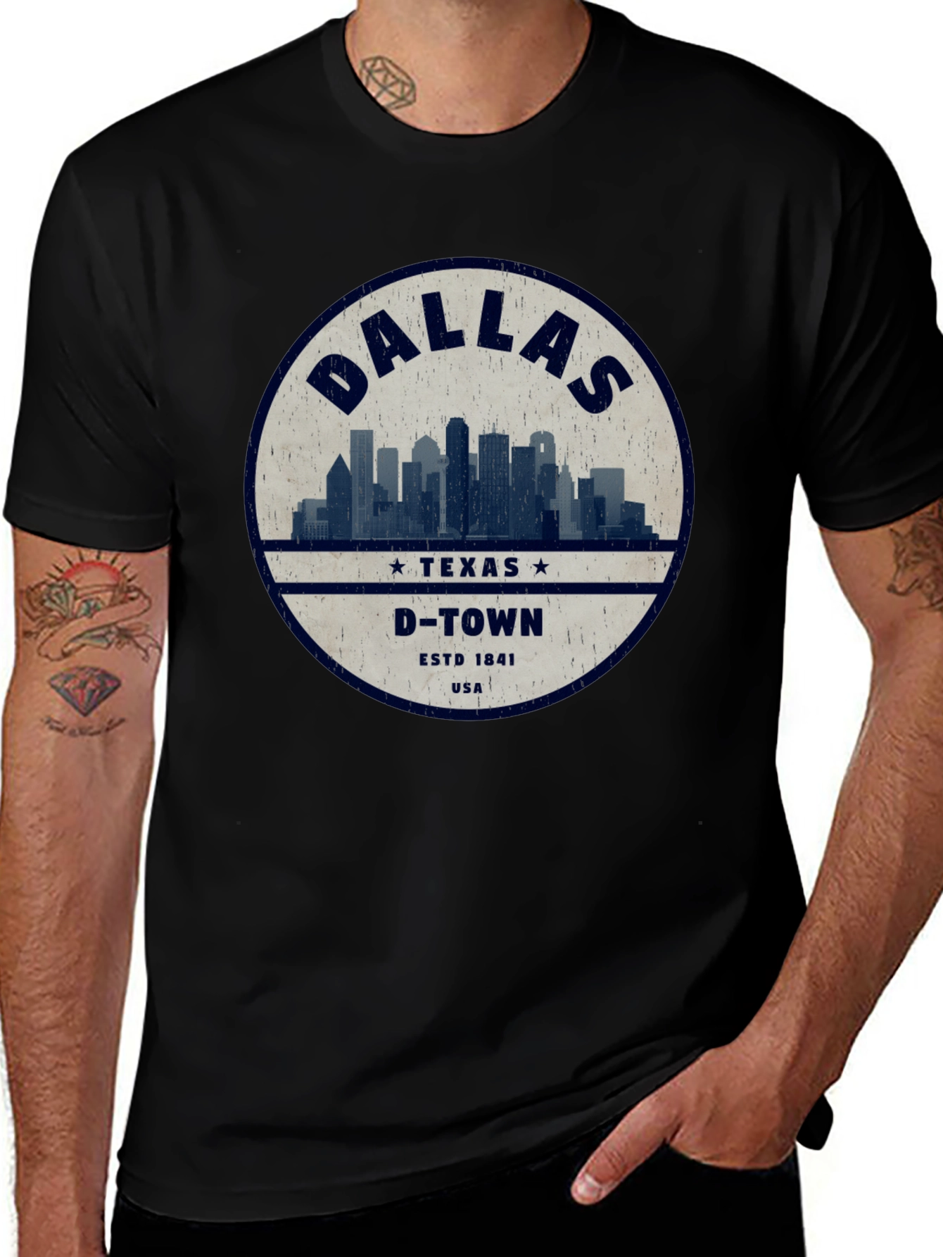 Dallas Texas D-Town Estd 1841 T-Shirt