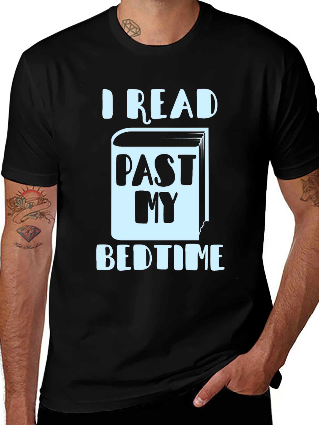 Variant 17 of I Read Past My Bedtime Novelty T-Shirt