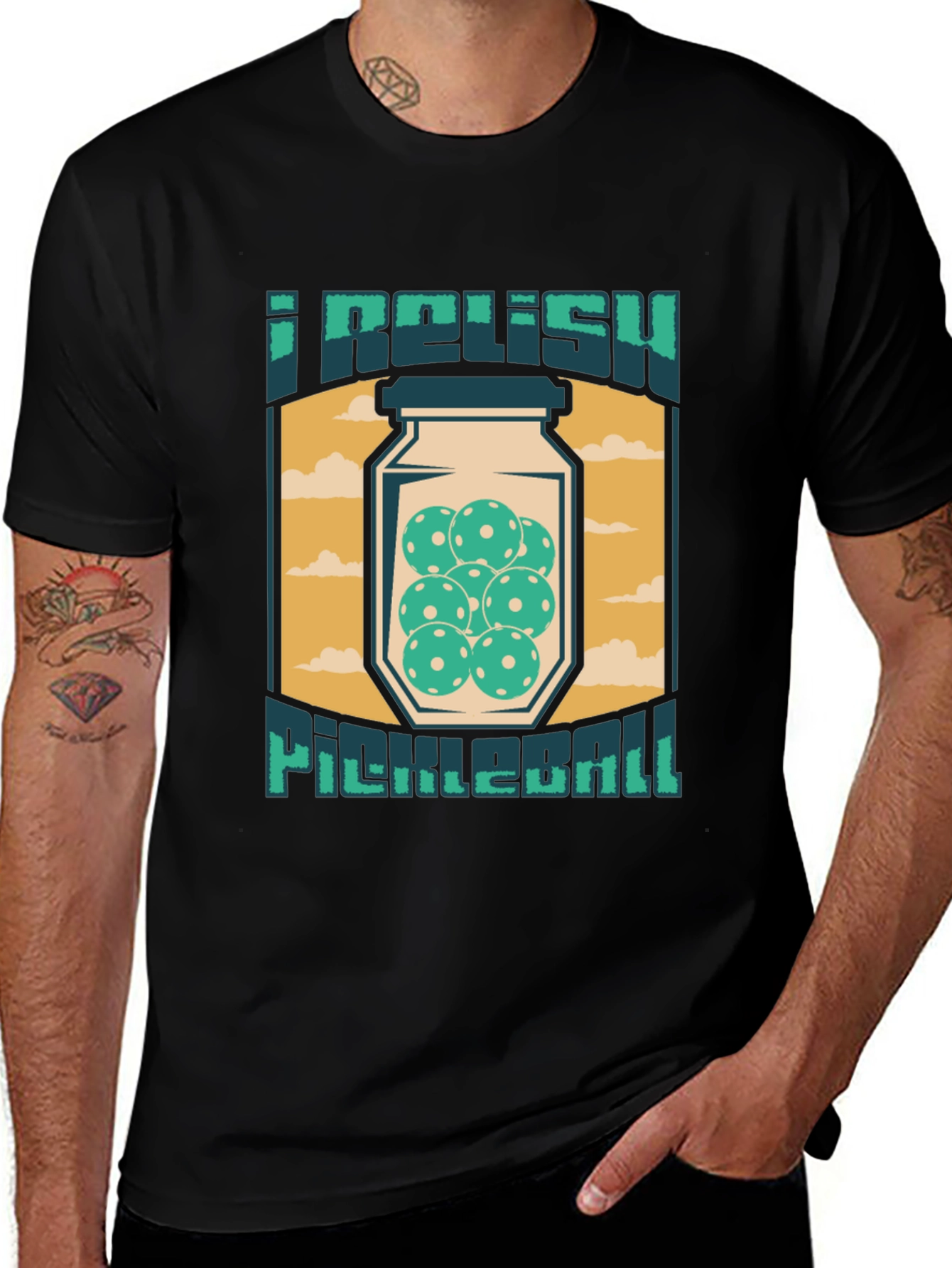 Variant 19 of I Relish Pickleball T-Shirt