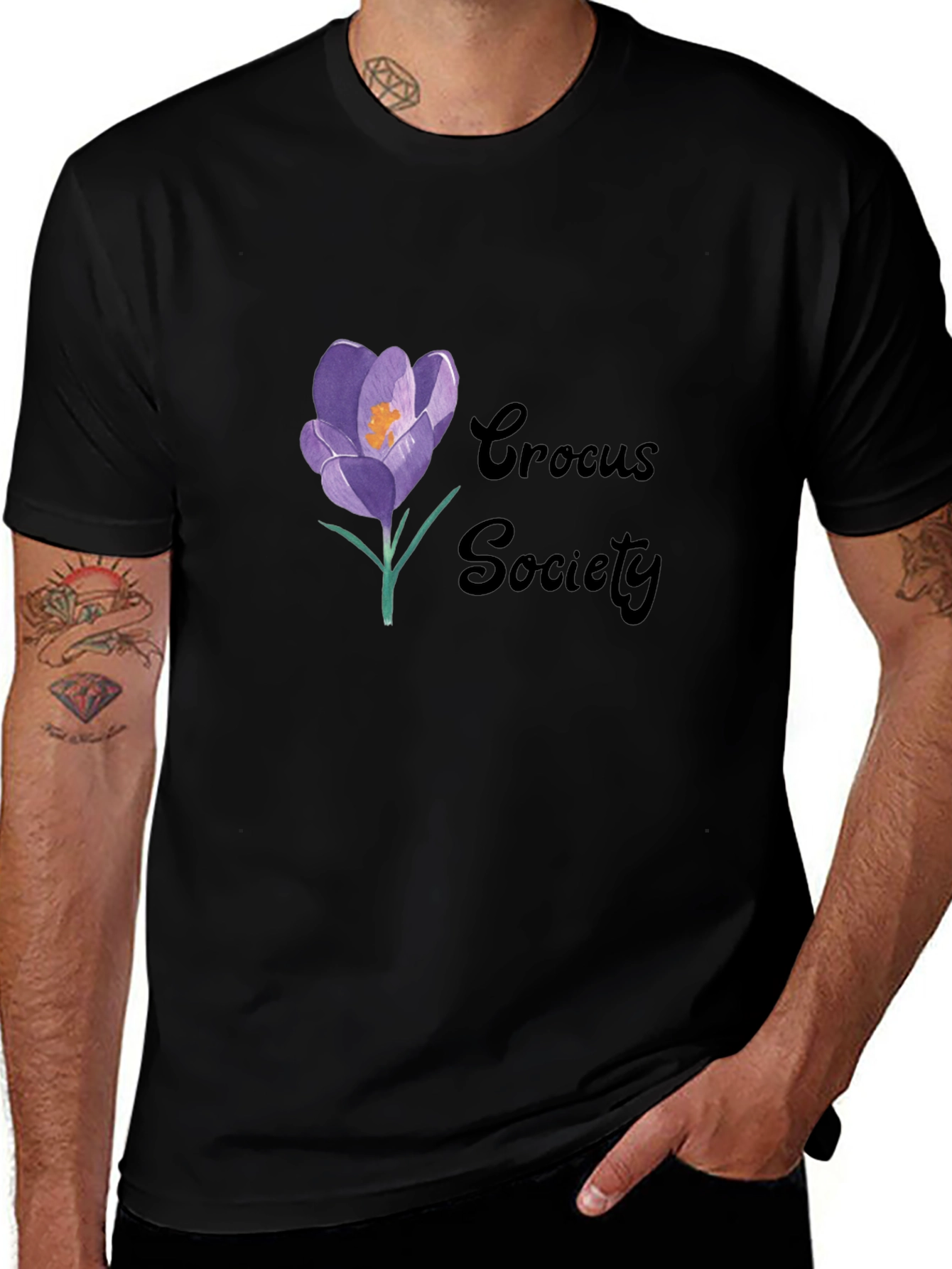 Variant 6 of Crocus Society Black T-Shirt