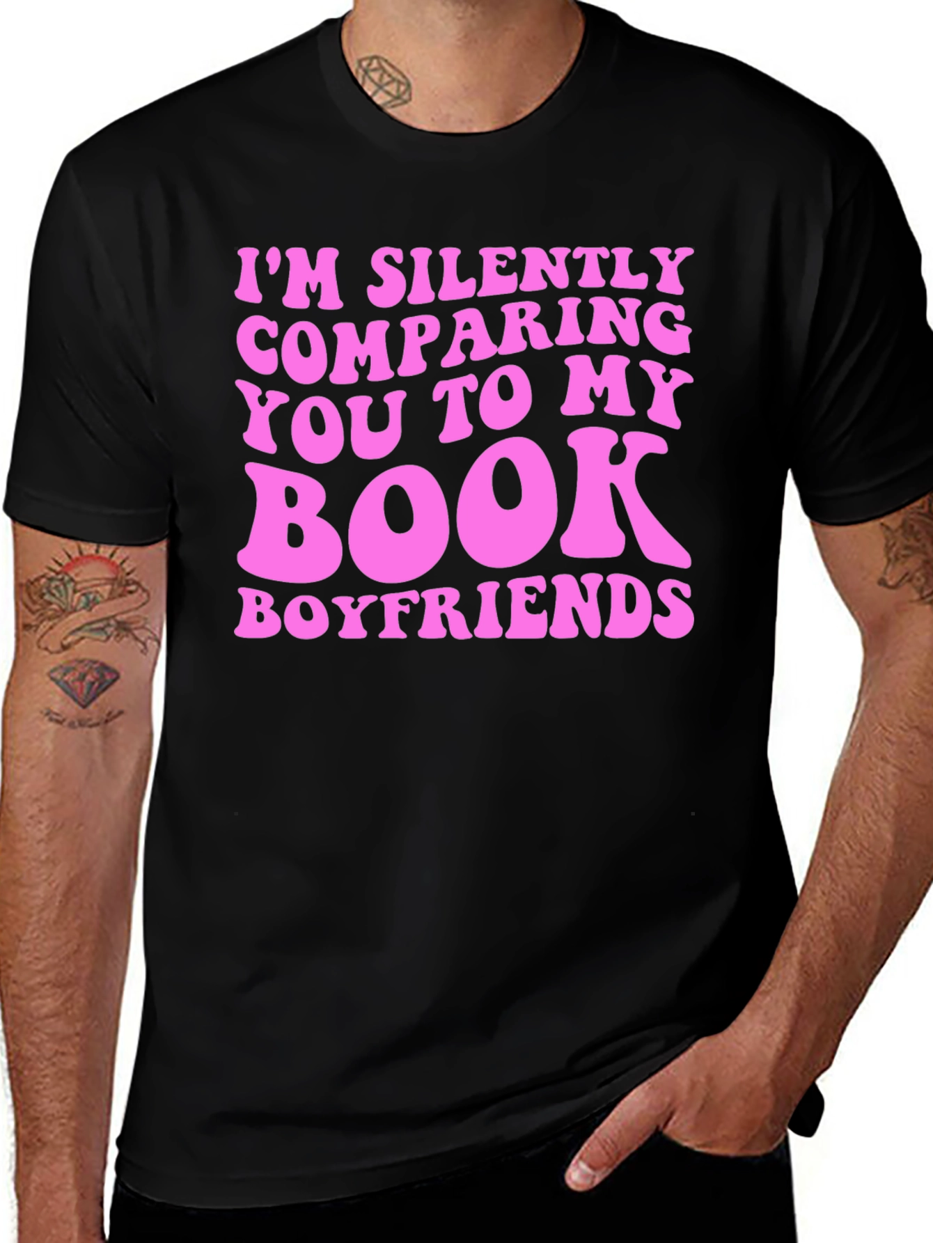 Variant 7 of Book Boyfriend T-Shirt - Soft Cotton Novelty Tee